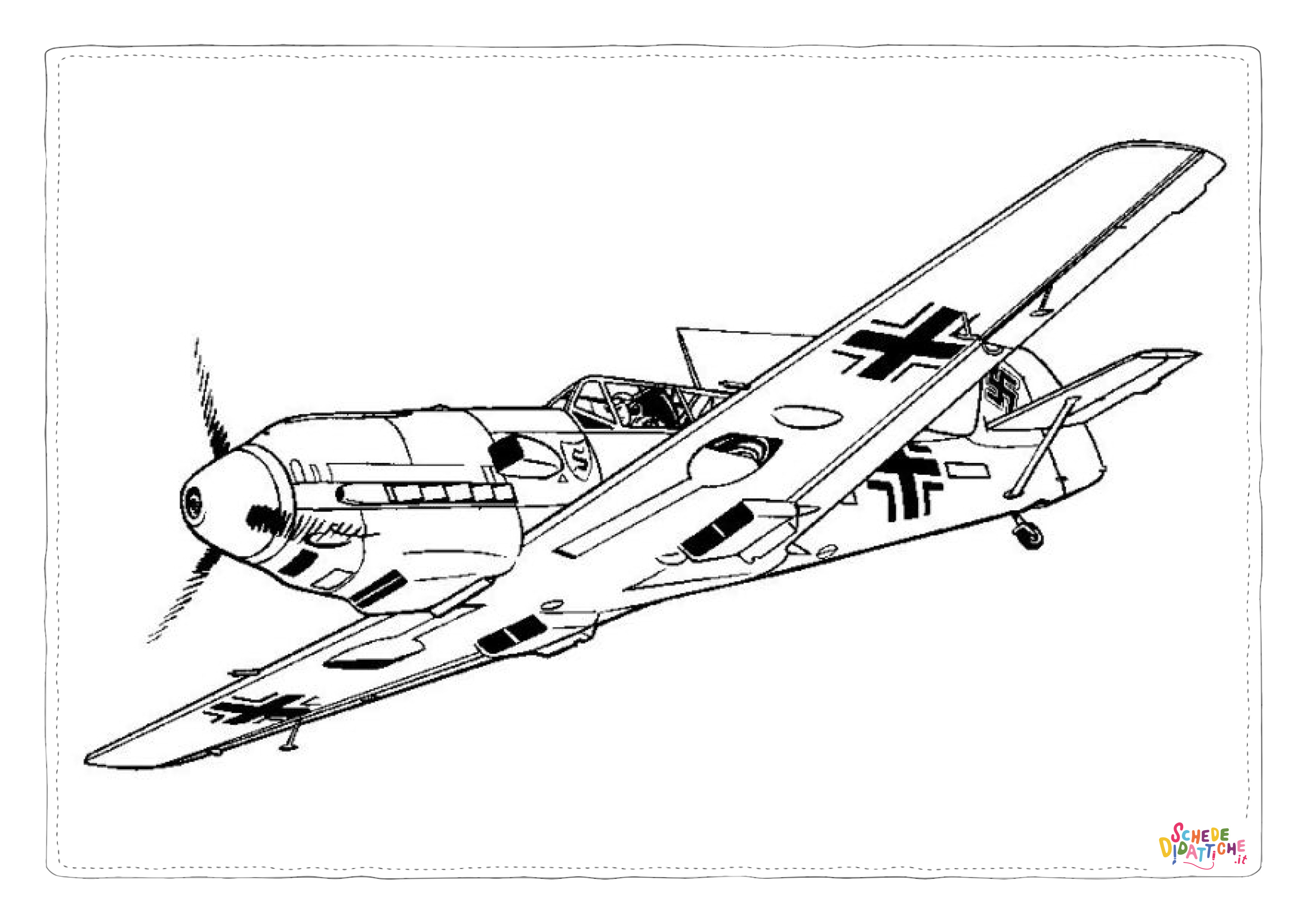 Disegno "Disegno di aereo militare da stampare e colorare 56" Disegno di aereo militare da stampare e colorare 56