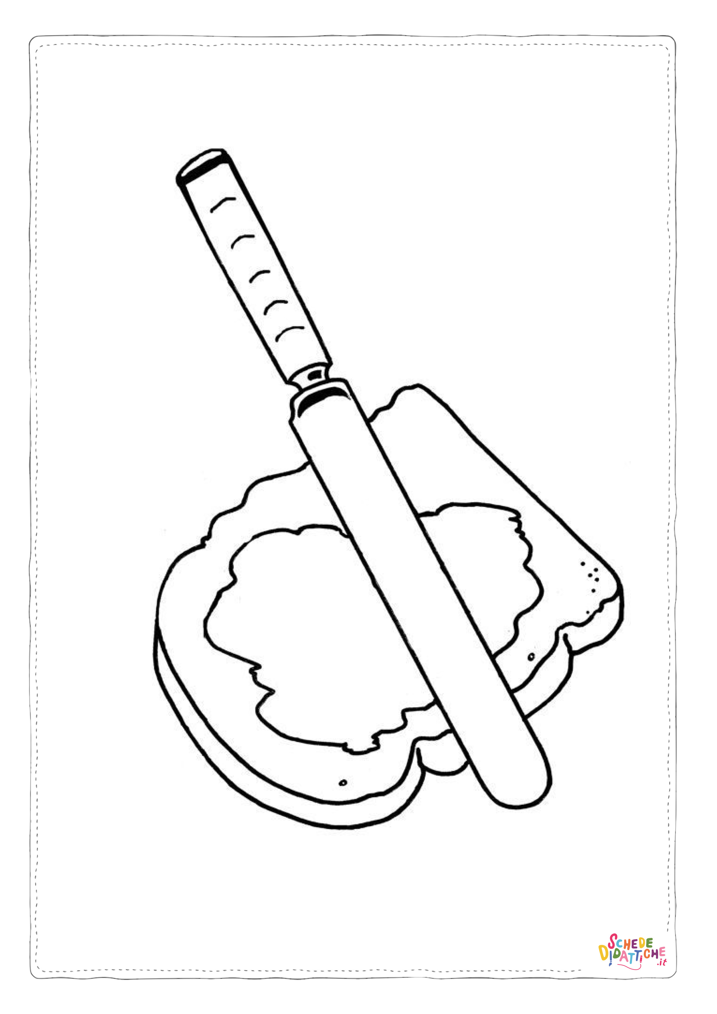 Disegno "Disegno di colazione da stampare e colorare 47" Disegno di colazione da stampare e colorare 47