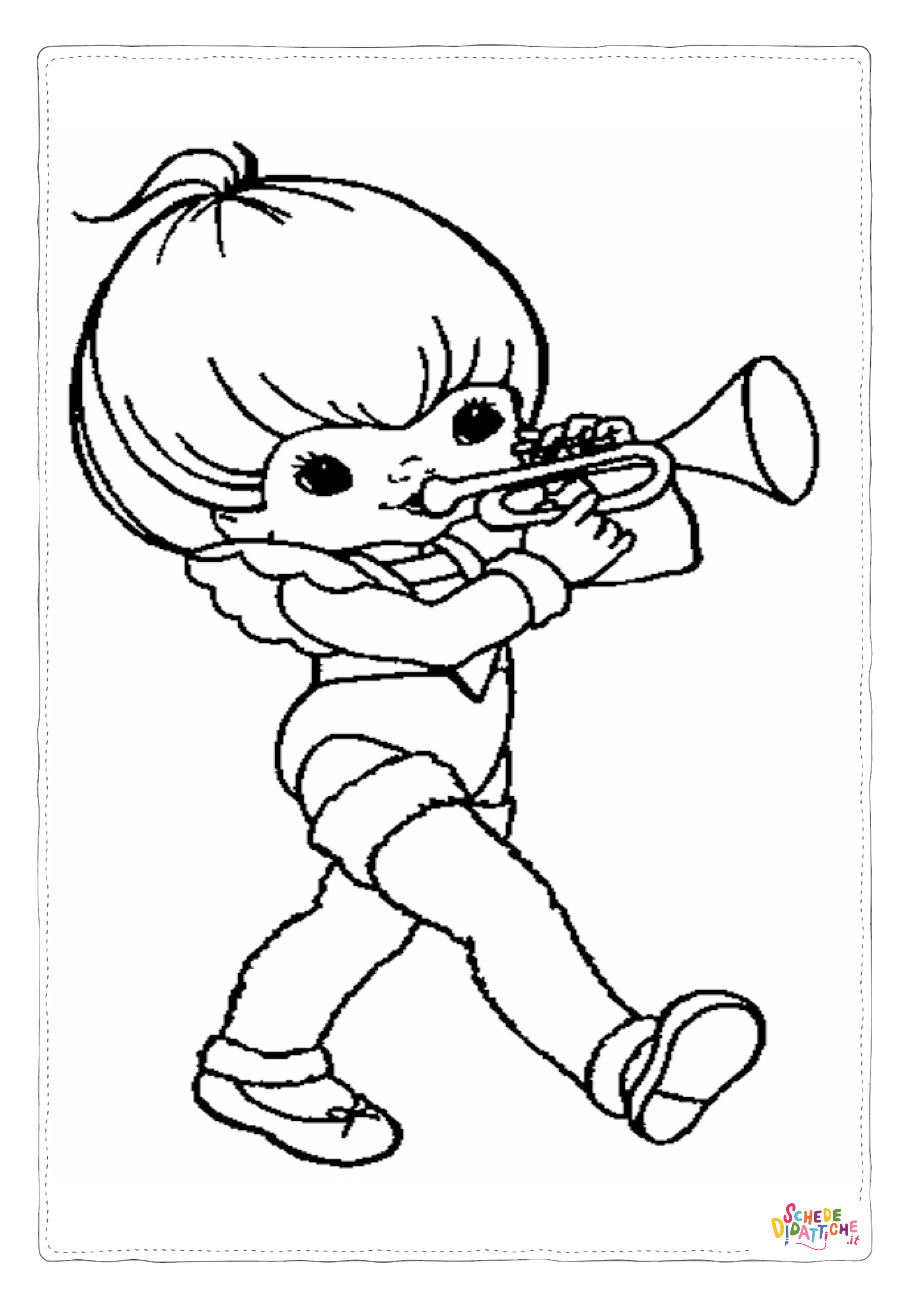 Disegno "Disegno di Fragolina da stampare e colorare 1" Disegno di Fragolina da stampare e colorare 1