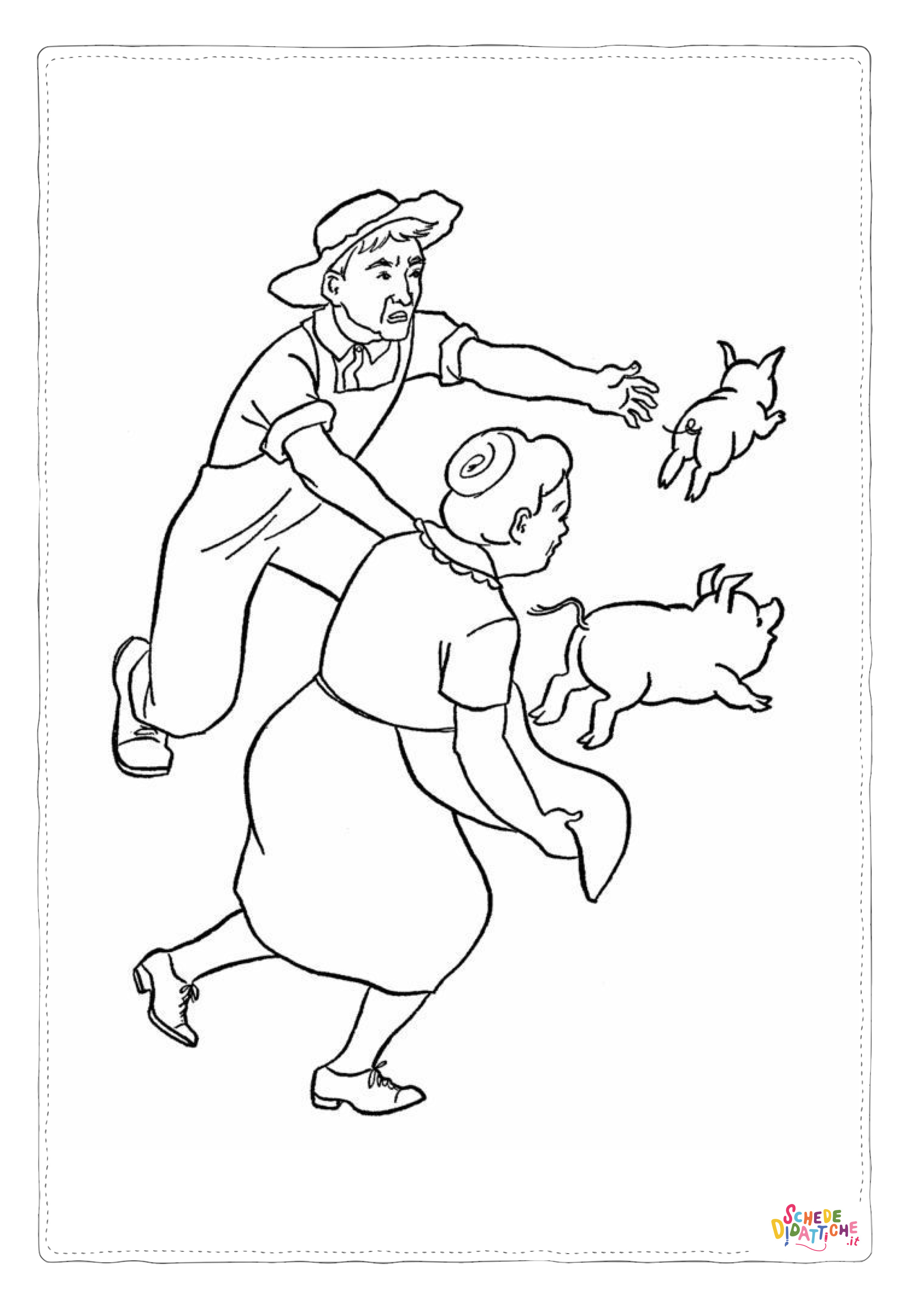 Disegno "Disegno di pastore da stampare e colorare 4" Disegno di pastore da stampare e colorare 4