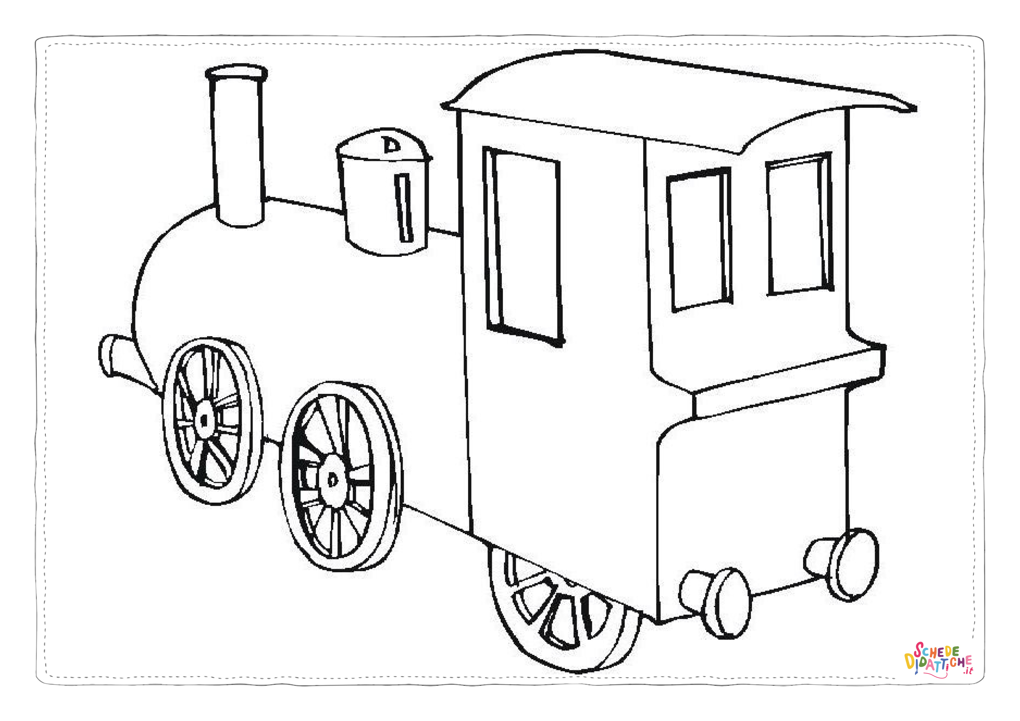 Disegno di treno da stampare e colorare 30