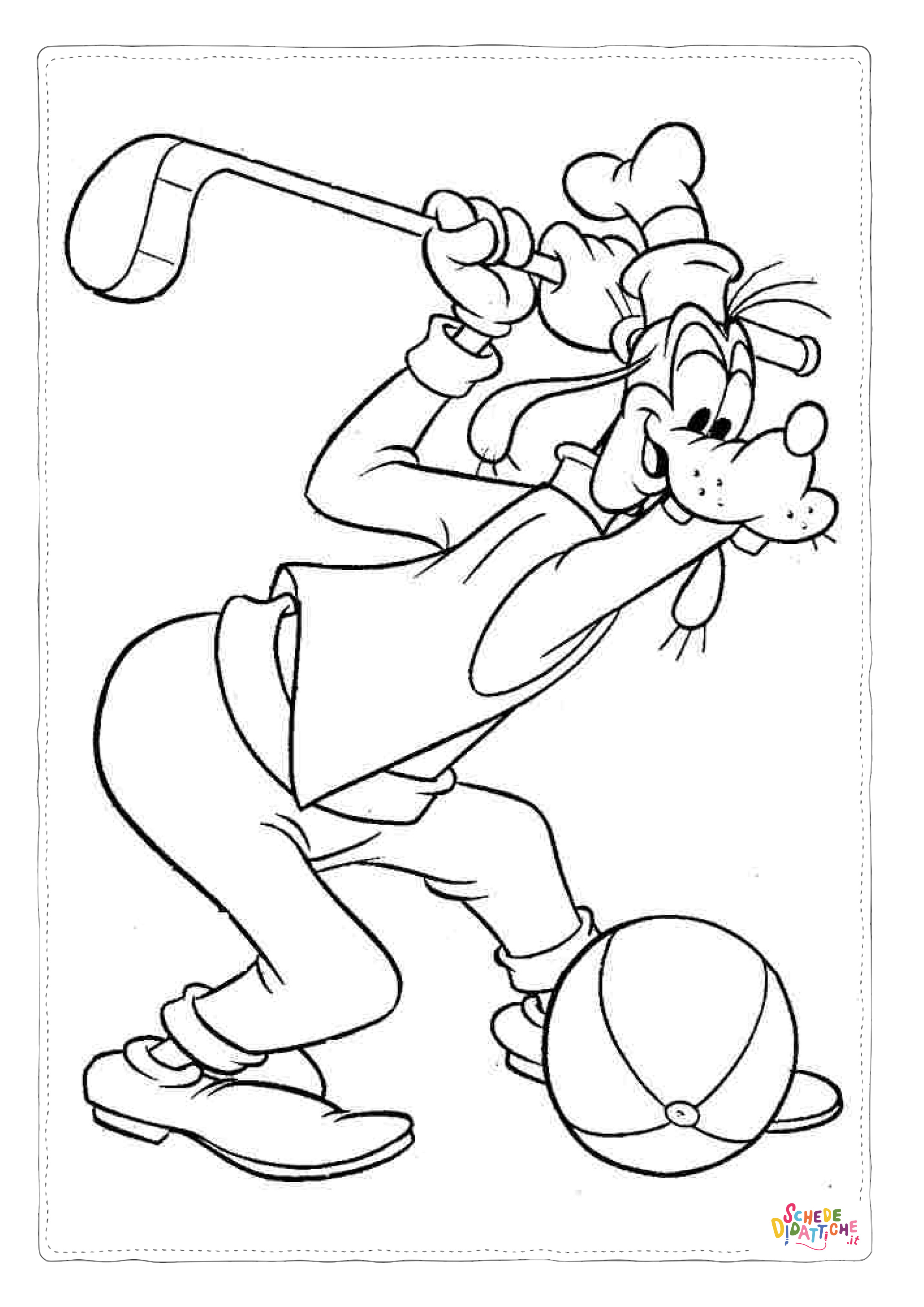 Disegno di Pippo da stampare e colorare 68