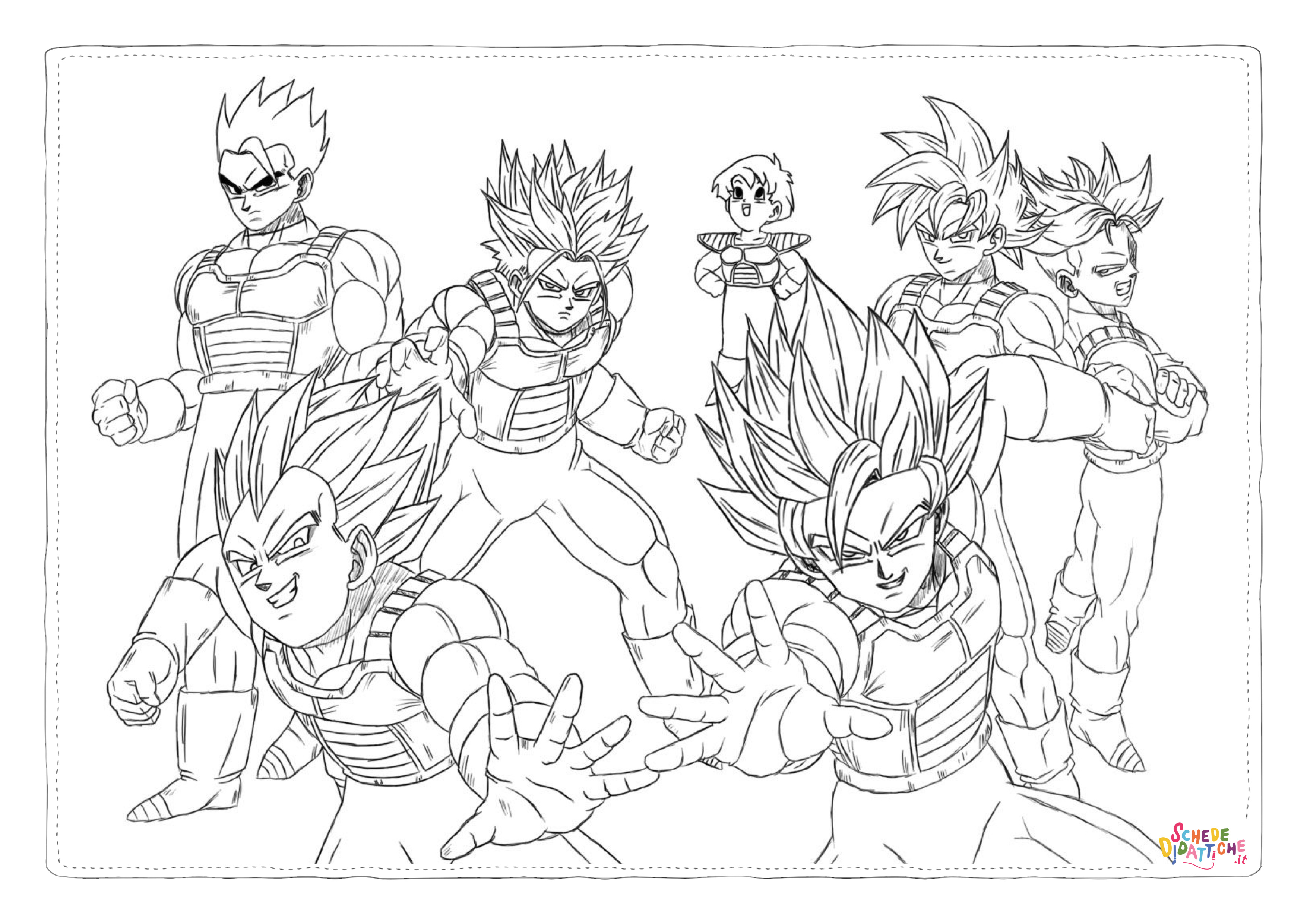 Disegno "Disegno di Dragon Ball da stampare e colorare 51" Disegno di Dragon Ball da stampare e colorare 51