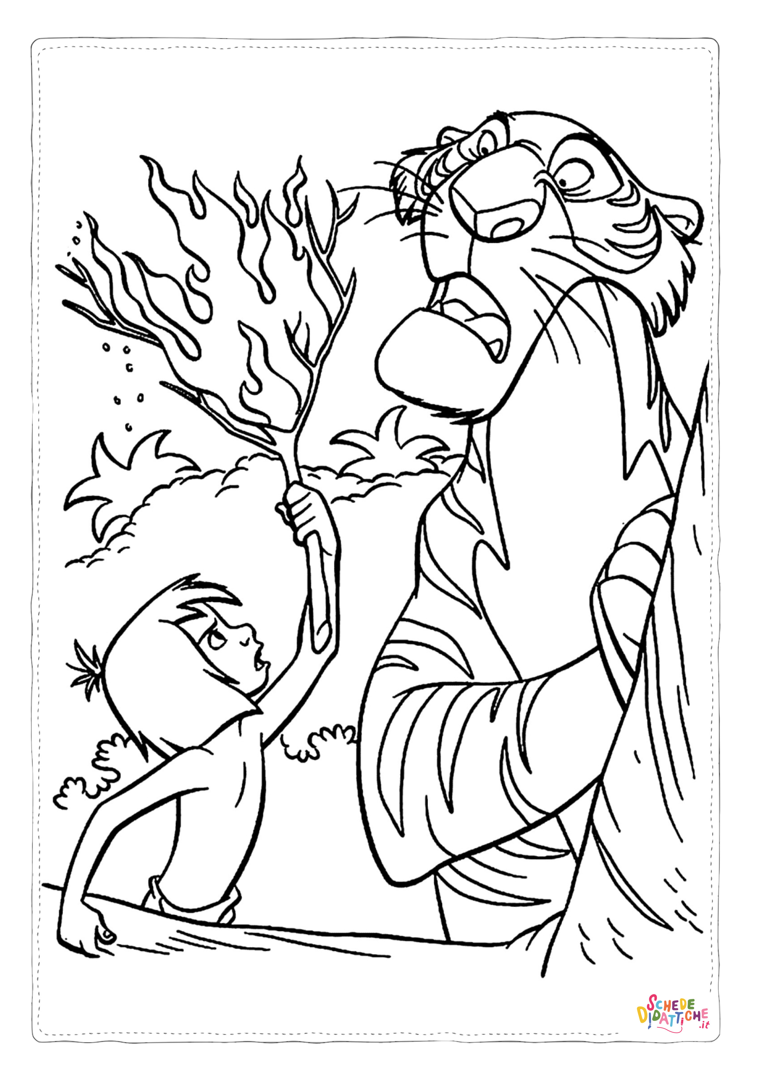 Disegno "Disegno di Il libro della giungla da stampare e colorare 10" Disegno di Il libro della giungla da stampare e colorare 10