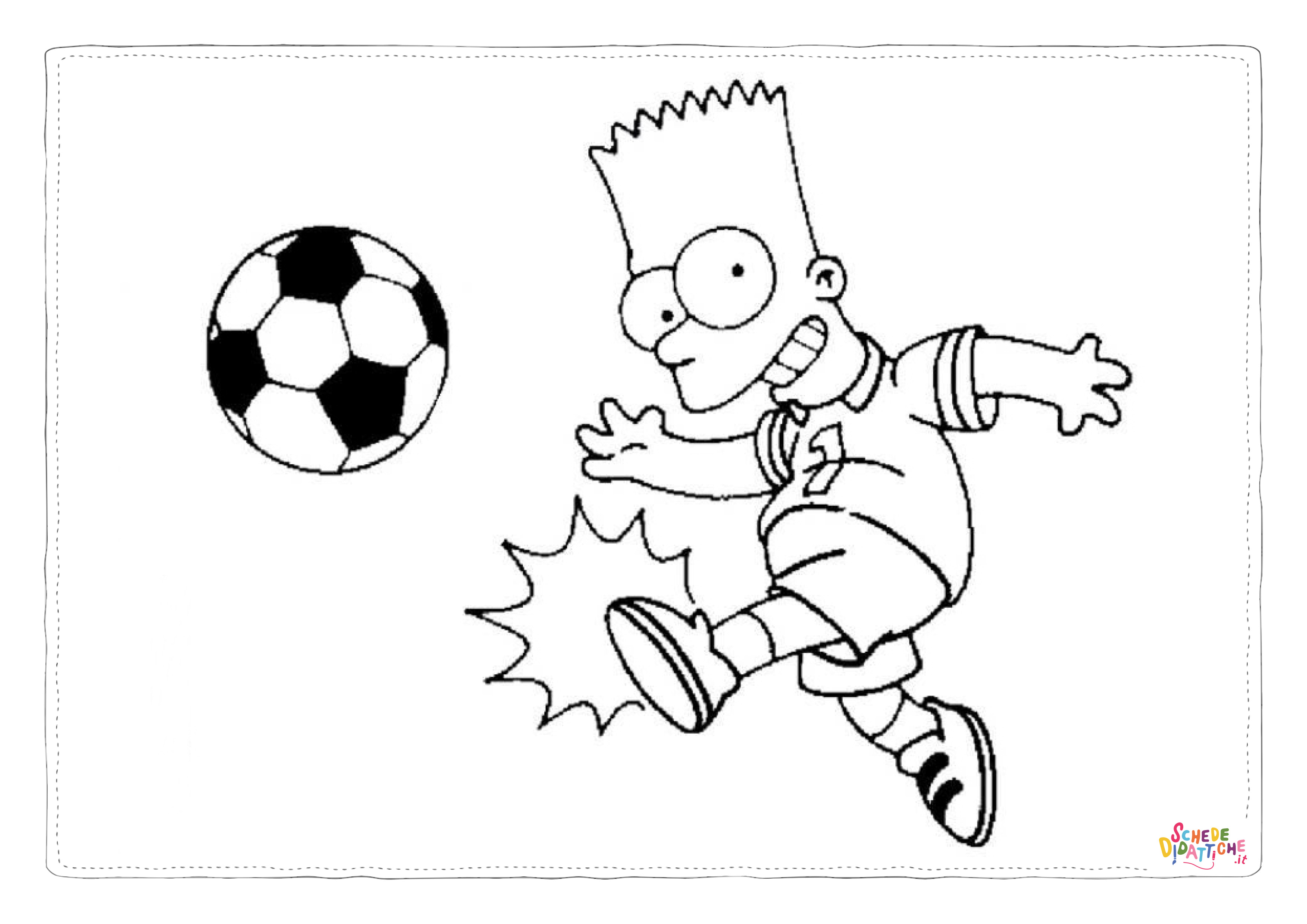Disegno "Disegno di I Simpson da stampare e colorare 52" Disegno di I Simpson da stampare e colorare 52