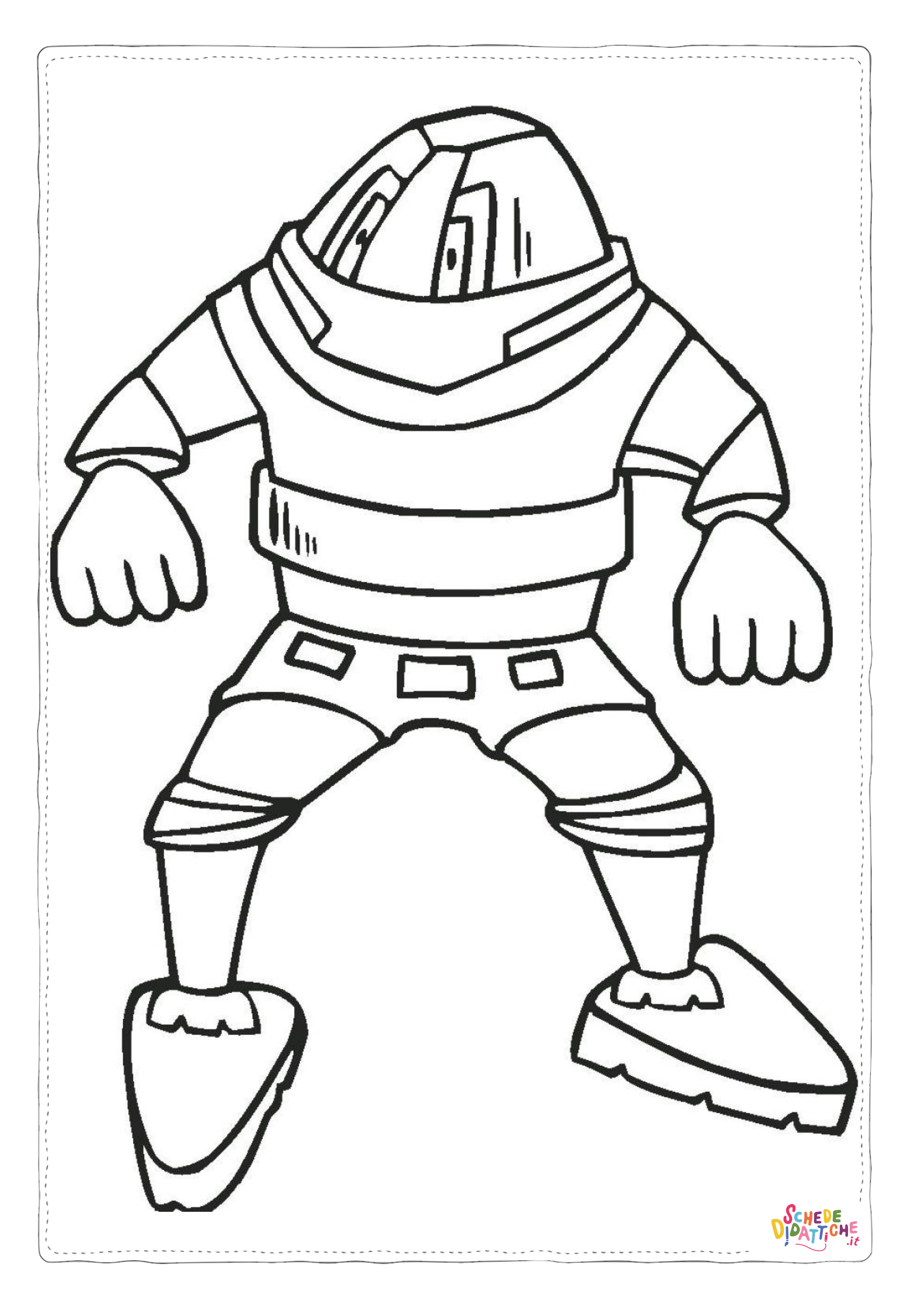 Disegno "Disegno di robot da stampare e colorare 6" Disegno di robot da stampare e colorare 6