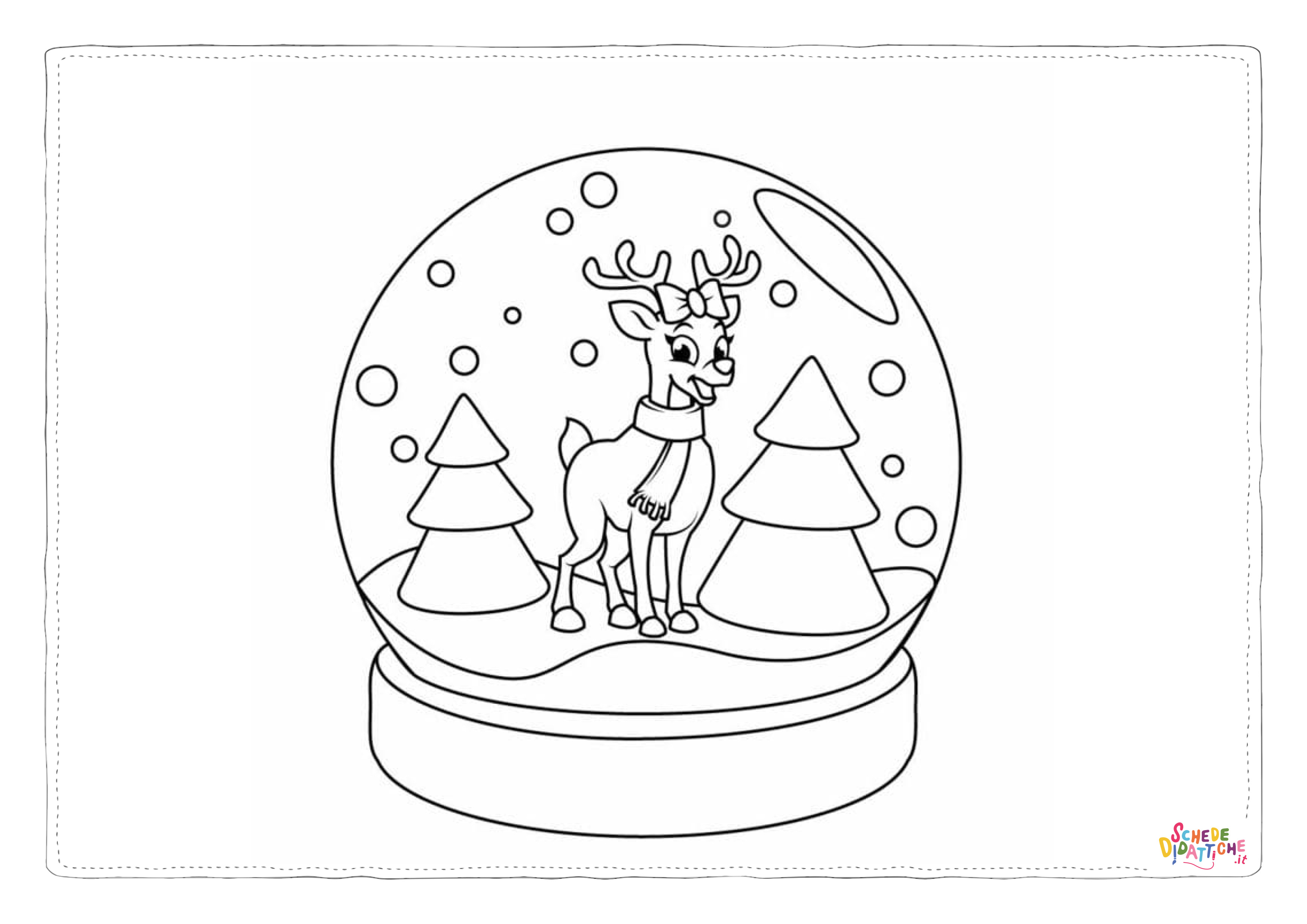 Disegno di albero di Natale da stampare e colorare 118