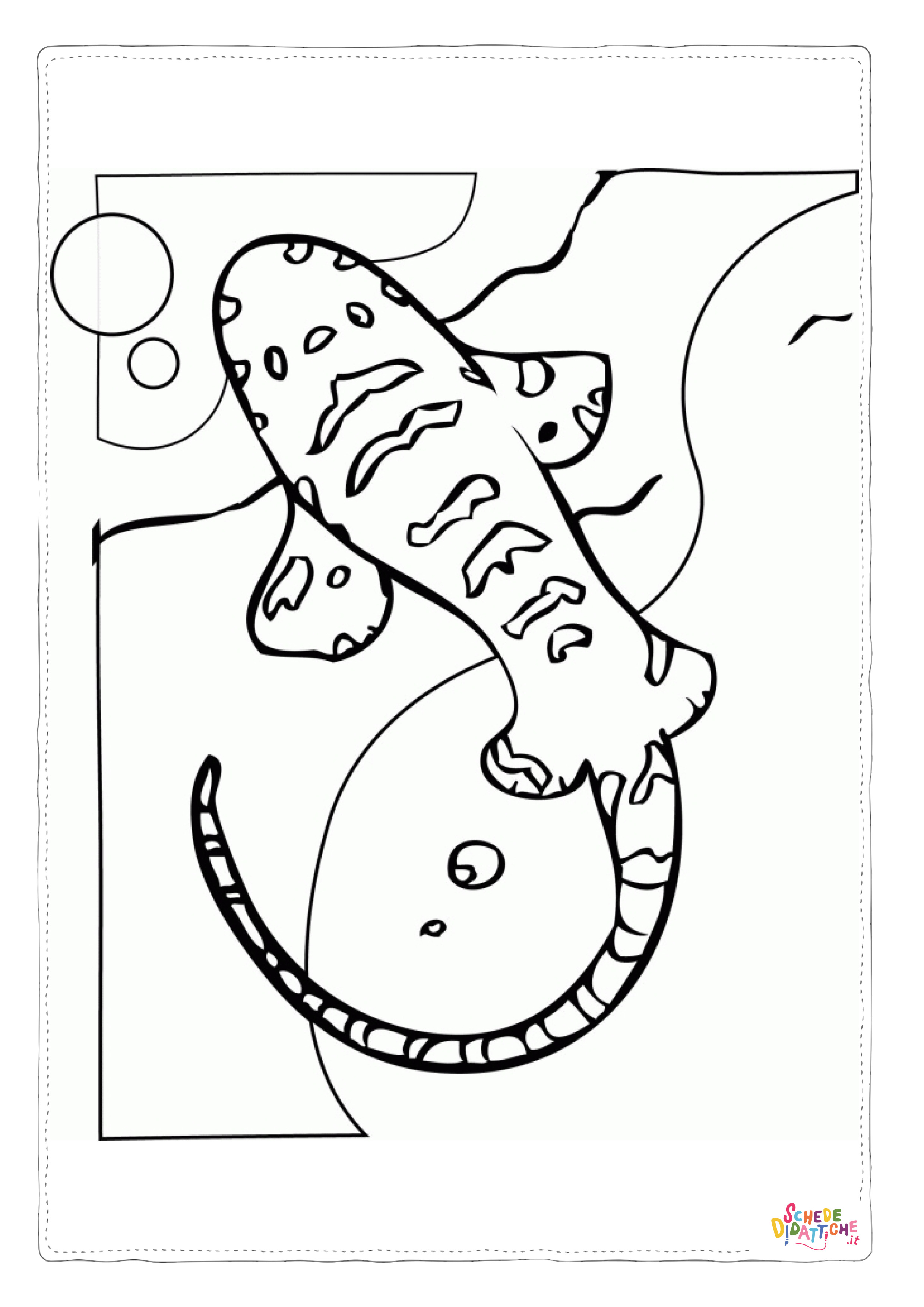 Disegno "Disegno di squalo da stampare e colorare 19" Disegno di squalo da stampare e colorare 19
