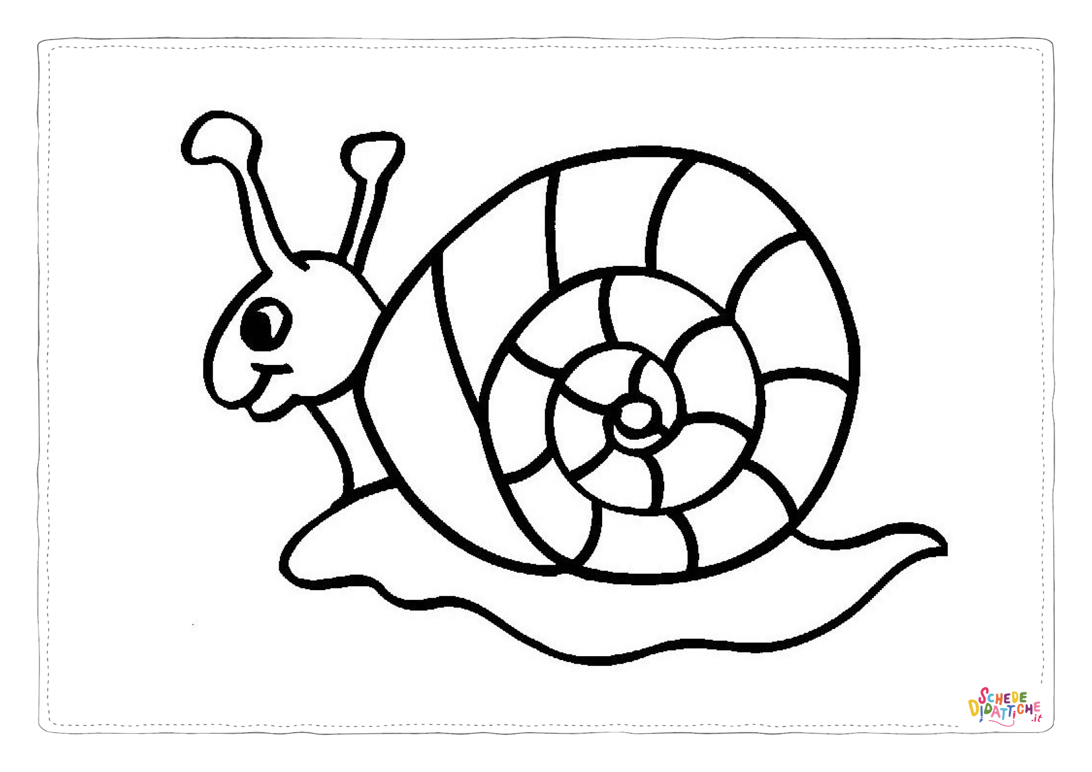 Disegno di lumaca da stampare e colorare 25