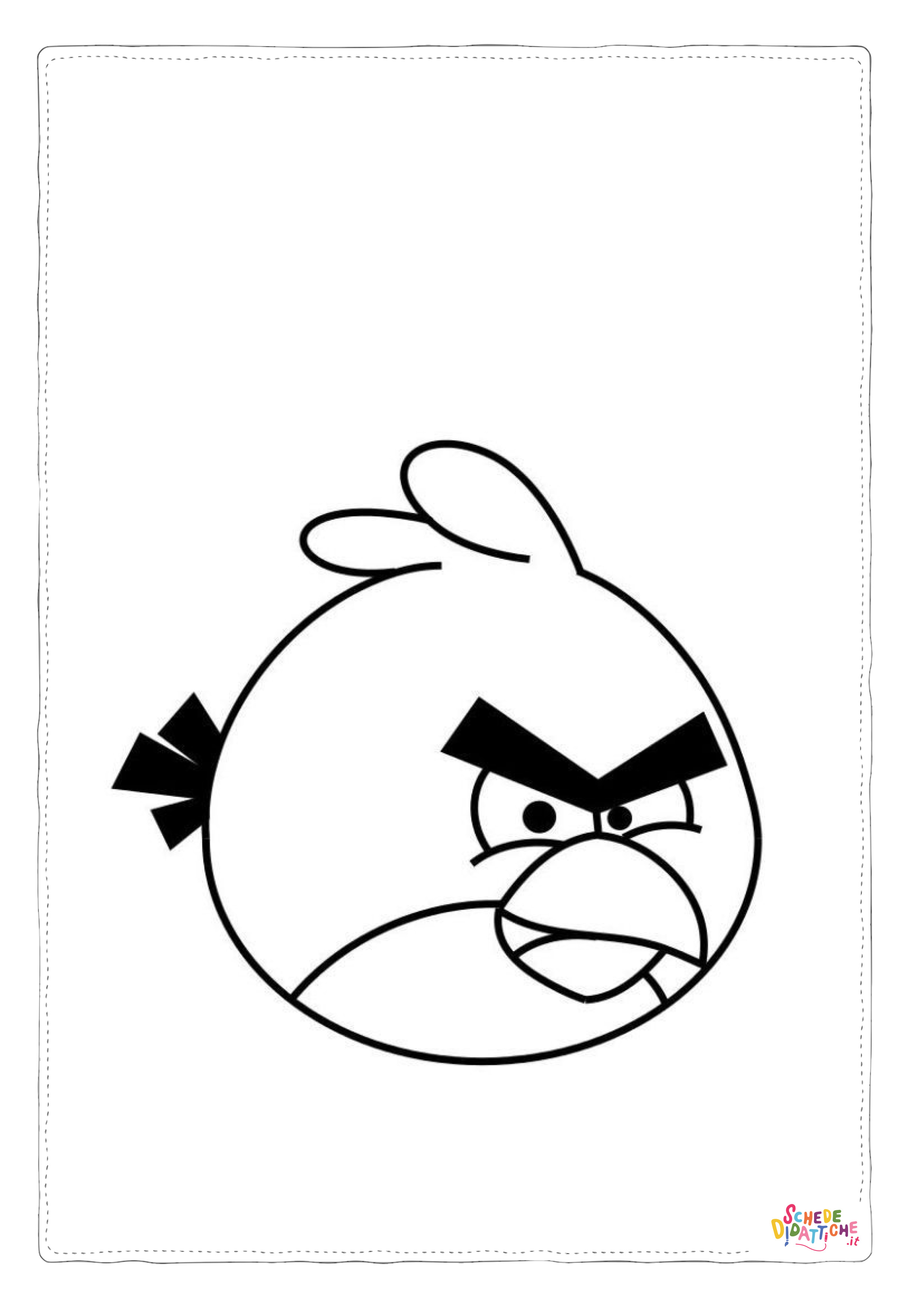 Disegno di Angry birds da stampare e colorare 23