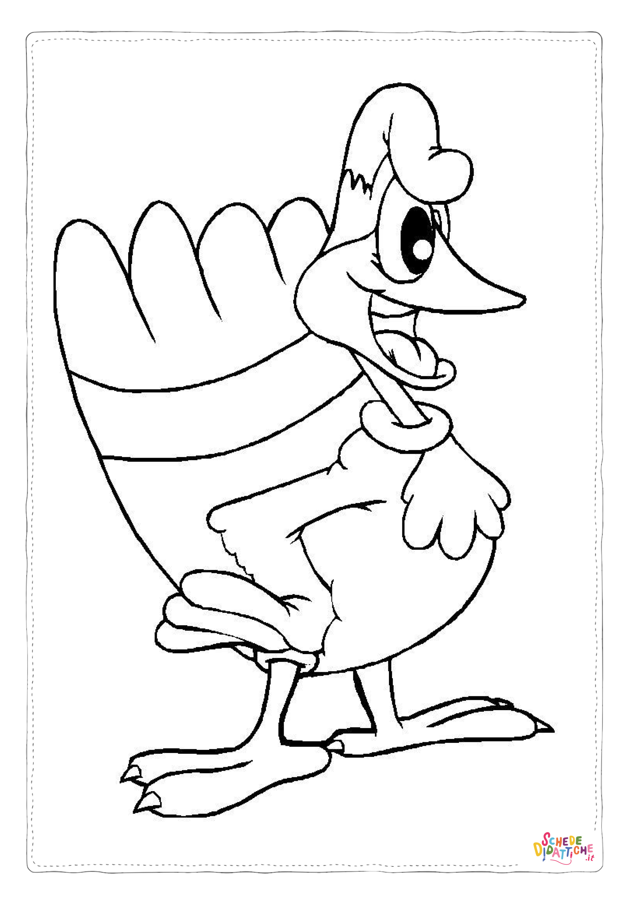 Disegno "Disegno di tacchino da stampare e colorare 88" Disegno di tacchino da stampare e colorare 88
