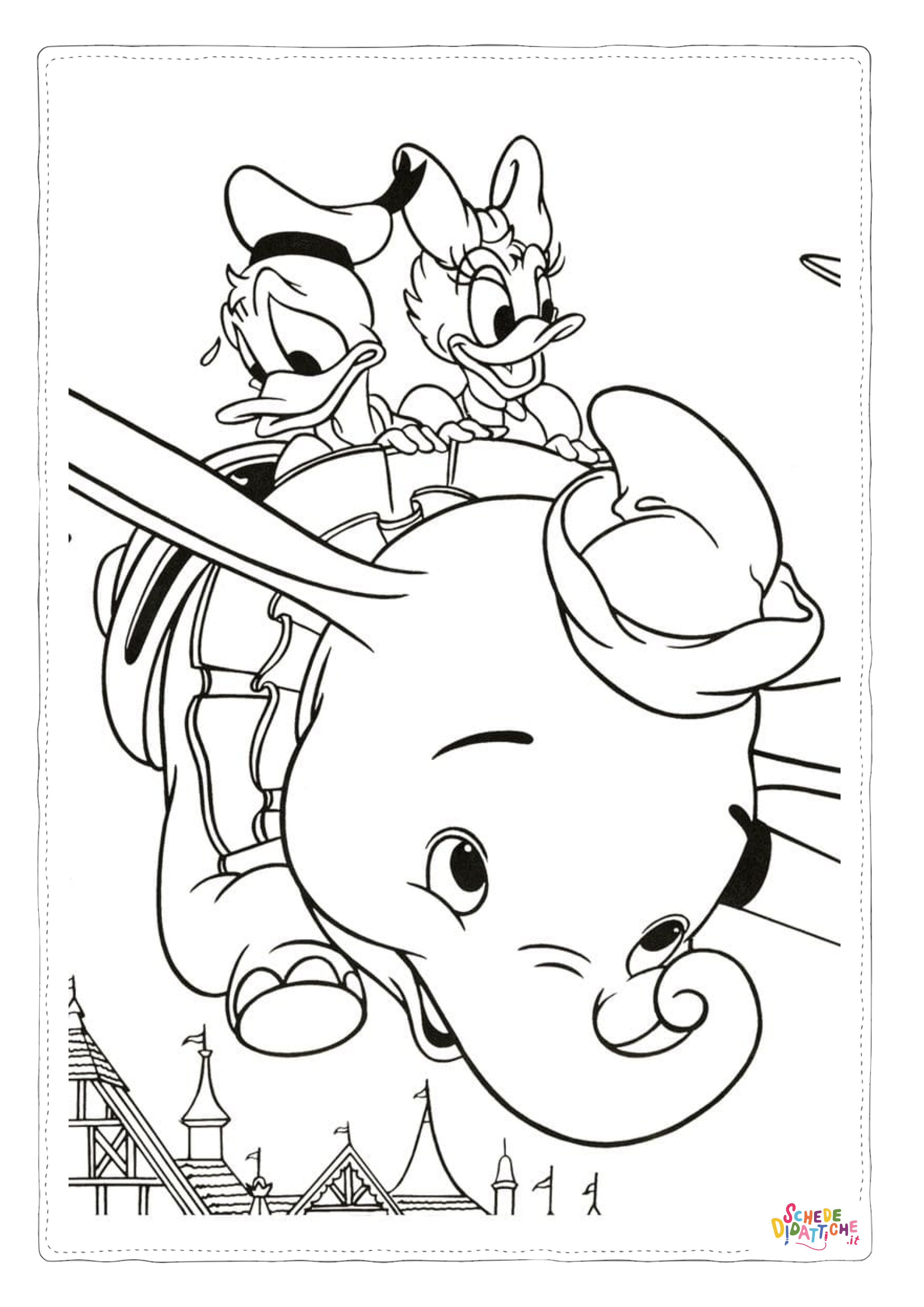 Disegno "Disegno di Paperino da stampare e colorare 116" Disegno di Paperino da stampare e colorare 116