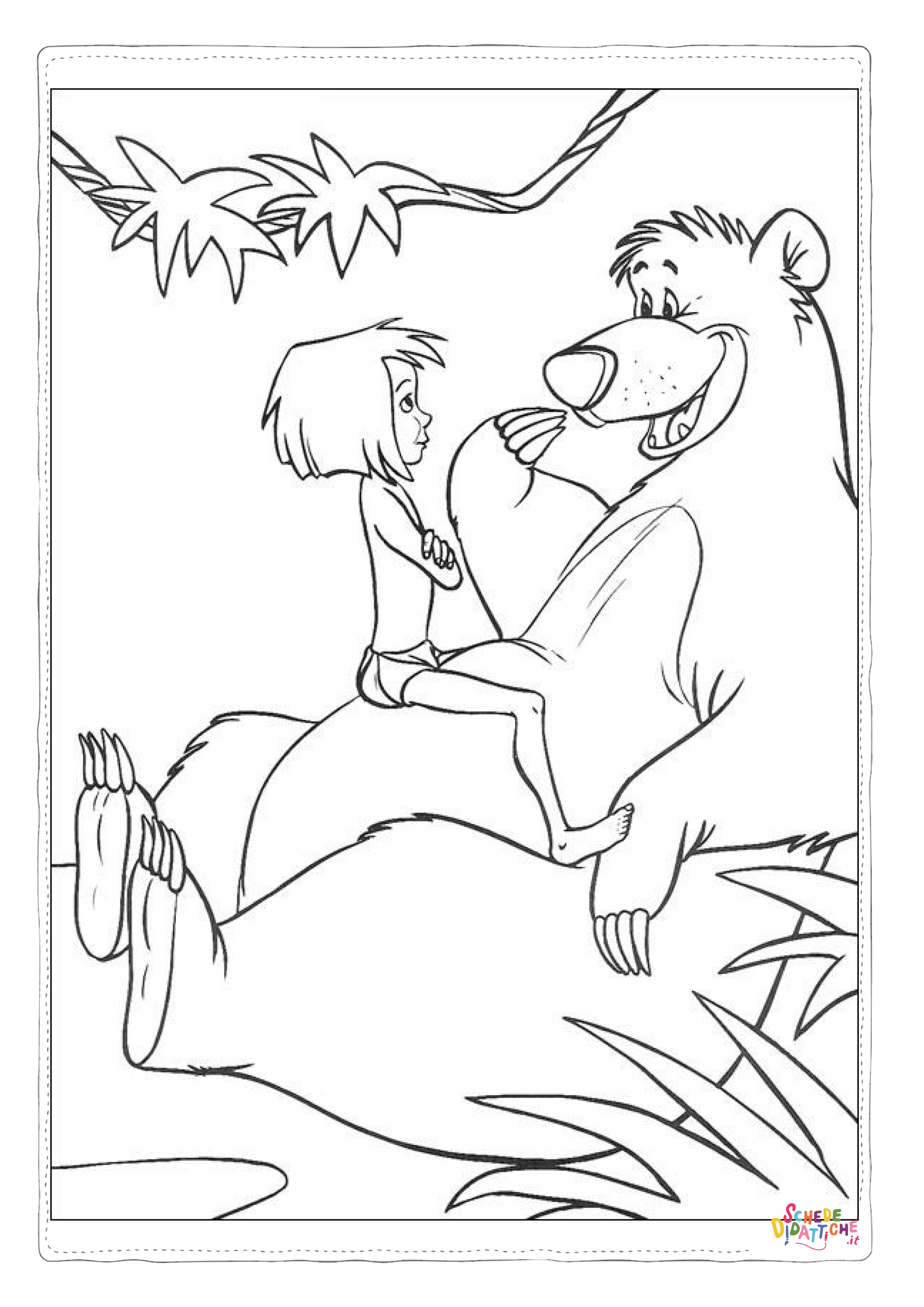 Disegno "Disegno di Il libro della giungla da stampare e colorare 76" Disegno di Il libro della giungla da stampare e colorare 76