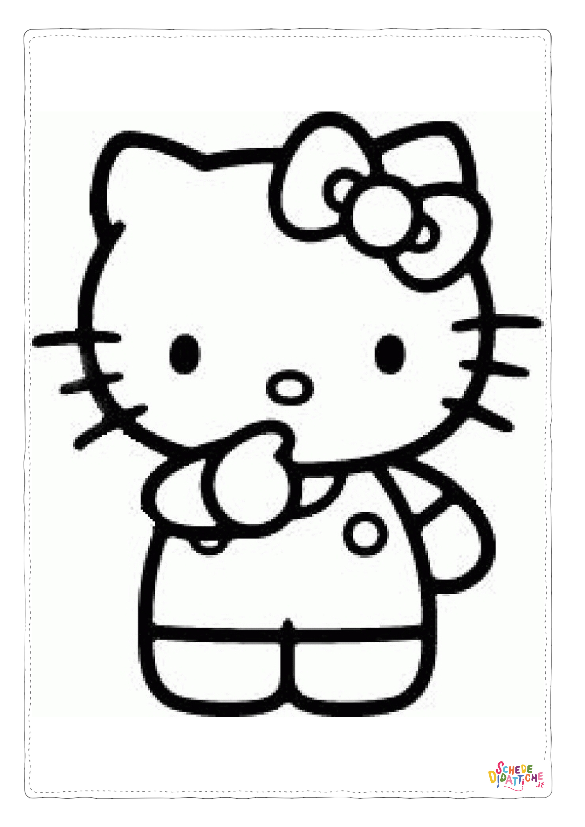 Disegno "Disegno di Hello Kitty da stampare e colorare 19" Disegno di Hello Kitty da stampare e colorare 19