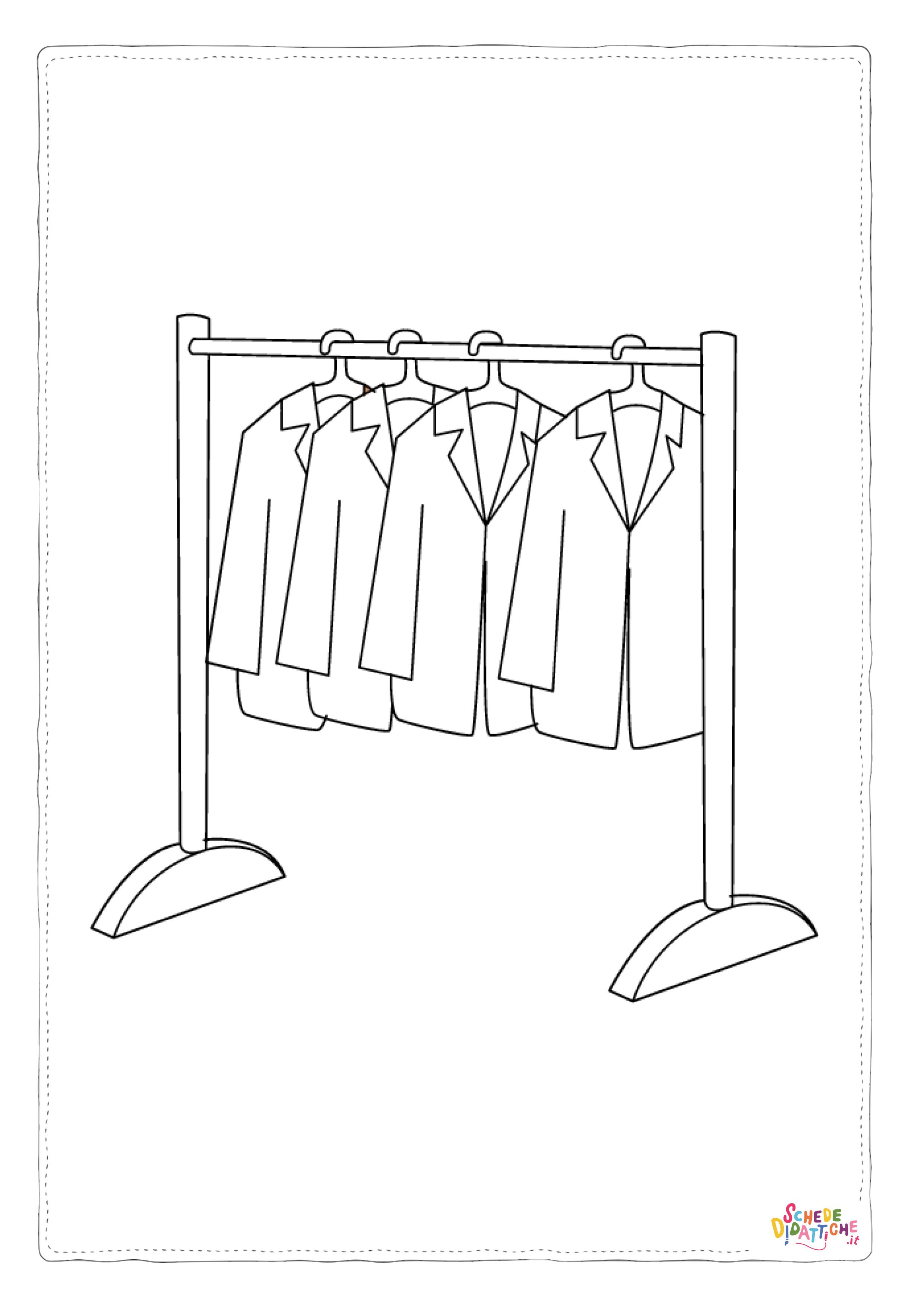 Disegno di vestito da uomo da stampare e colorare