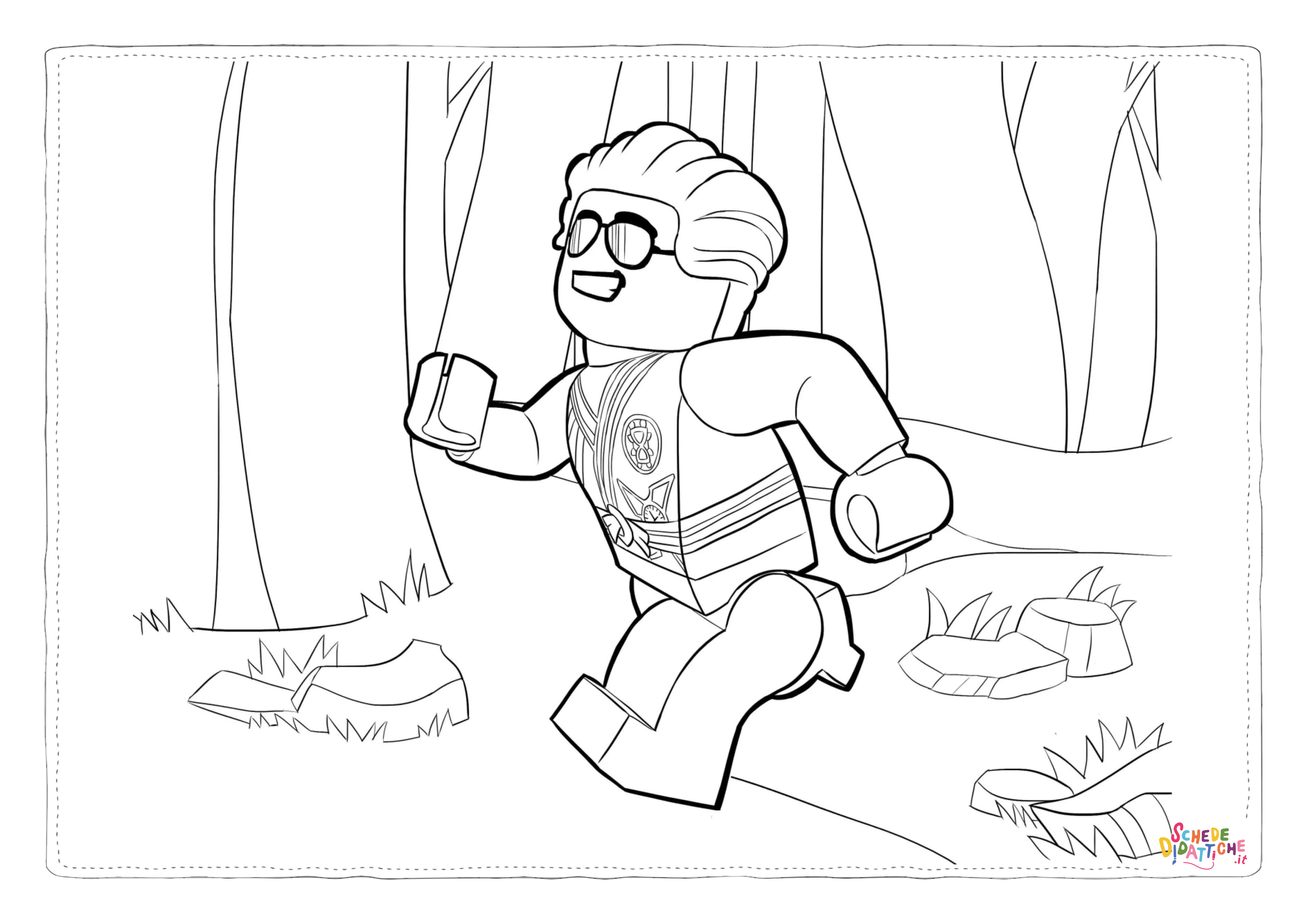 Disegno di Ninja Go da stampare e colorare 23