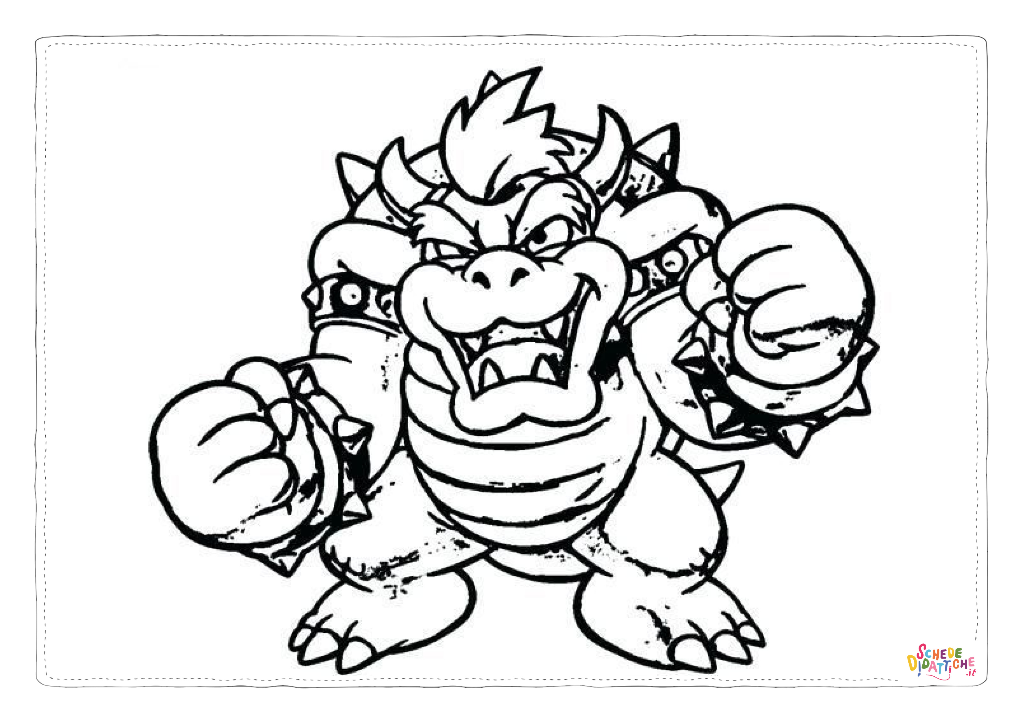 Disegno "Disegno di Super Mario da stampare e colorare 4" Disegno di Super Mario da stampare e colorare 4