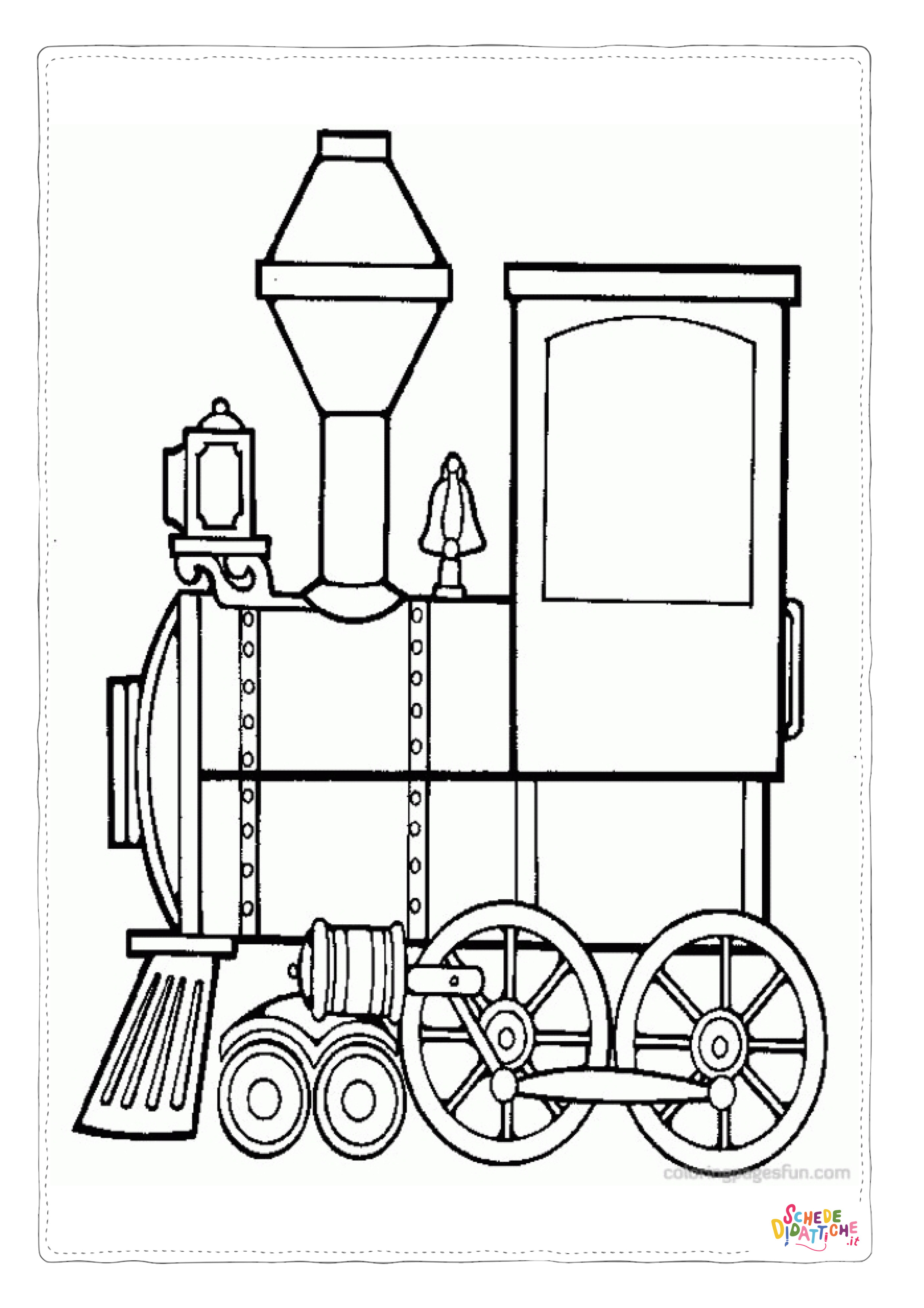 Disegno "Disegno di treno da stampare e colorare 96" Disegno di treno da stampare e colorare 96