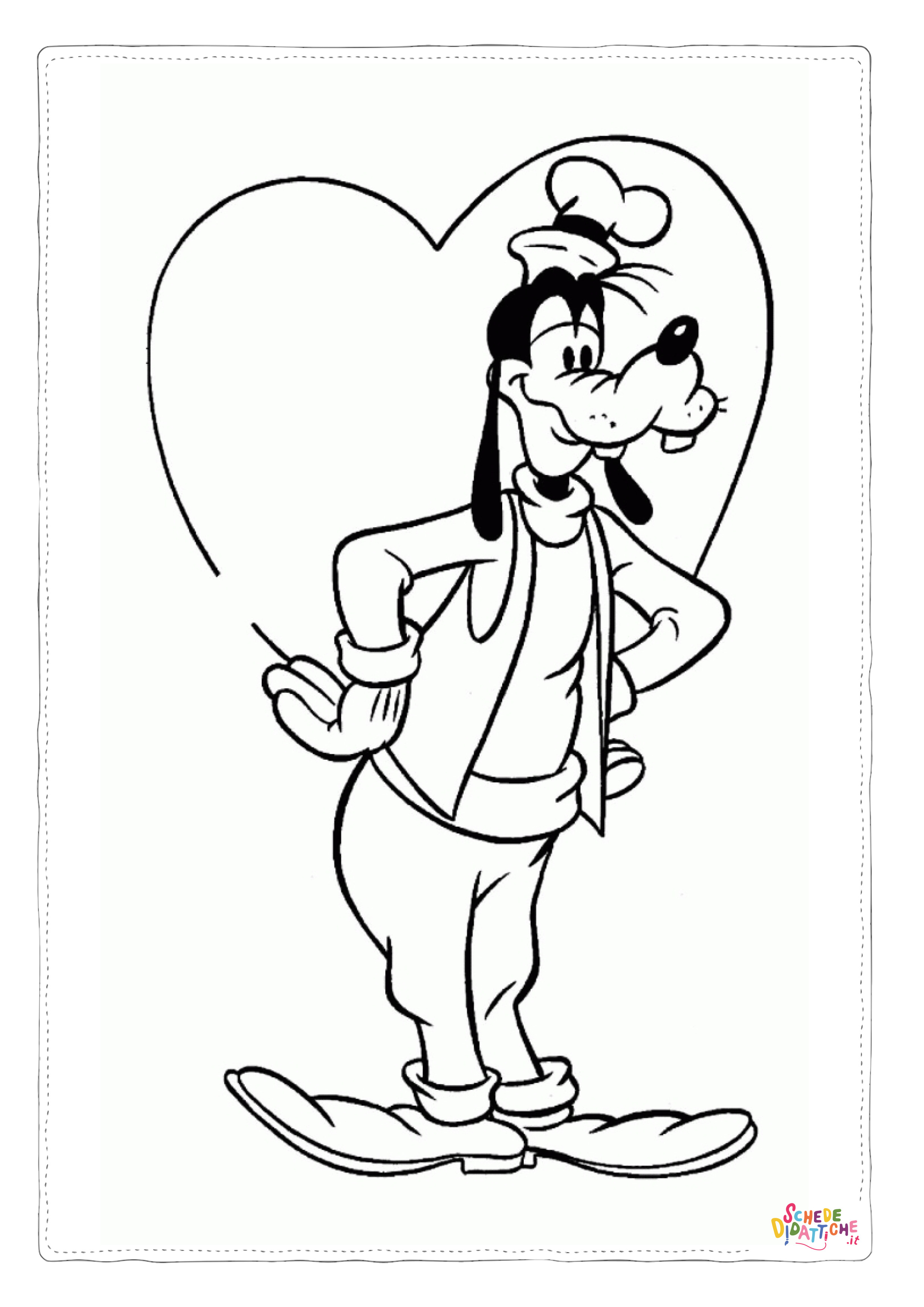 Disegno "Disegno di Pippo da stampare e colorare 11" Disegno di Pippo da stampare e colorare 11