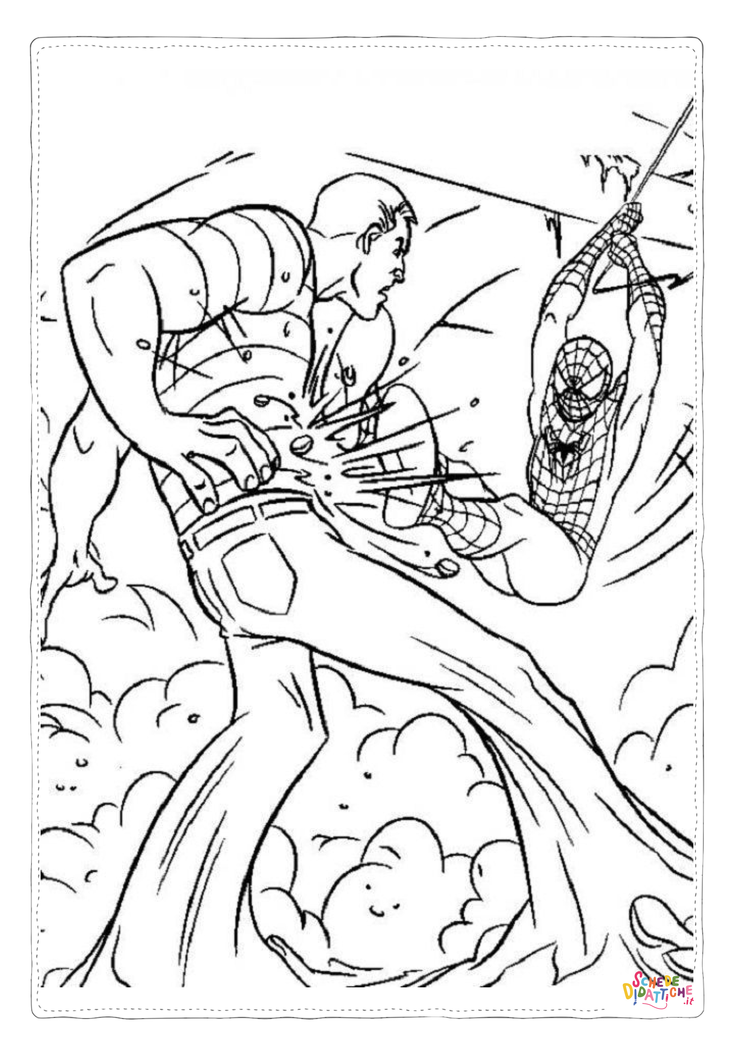 Disegno "Disegno di Spiderman da stampare e colorare 176" Disegno di Spiderman da stampare e colorare 176
