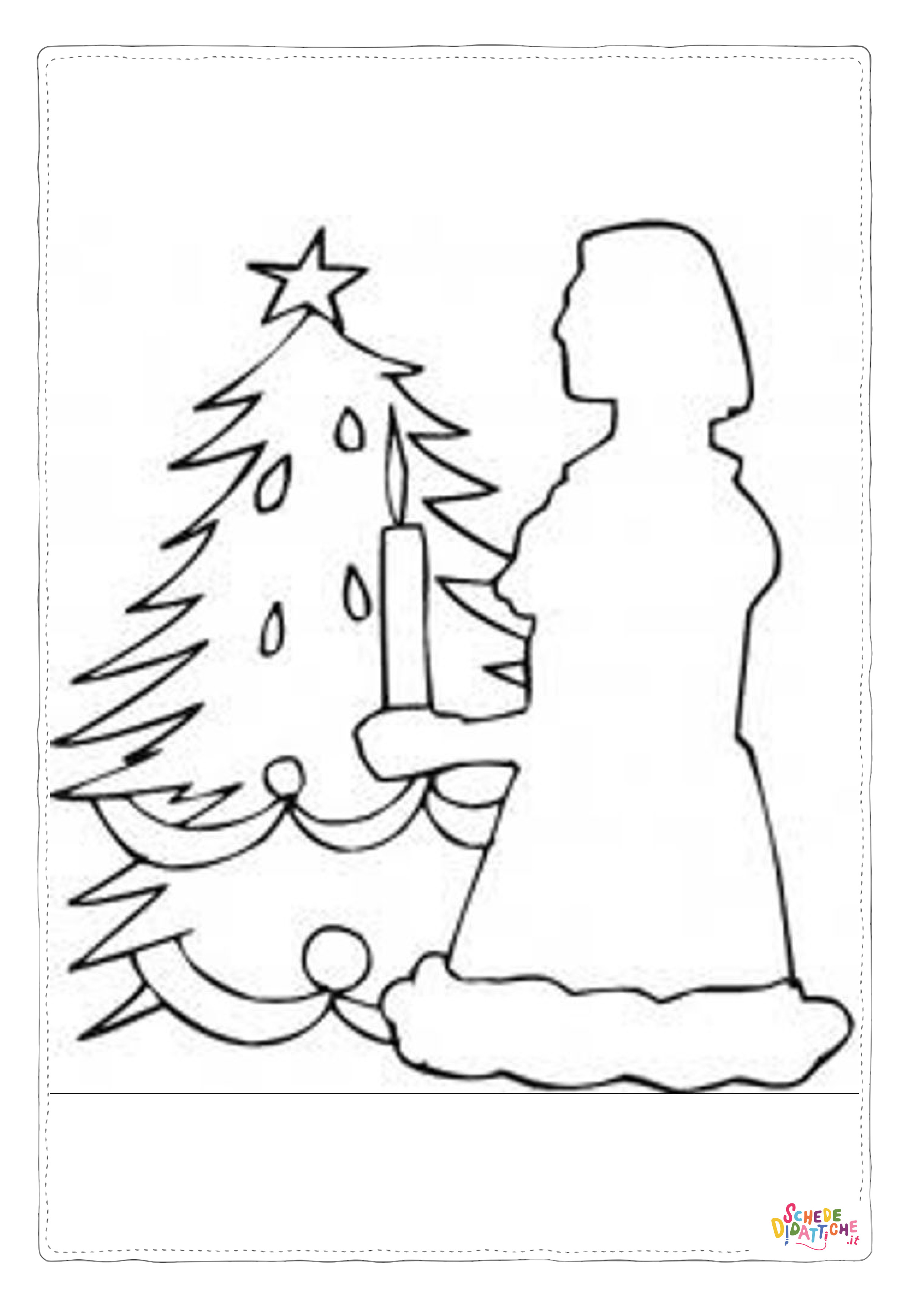 Disegno di albero di Natale da stampare e colorare 235