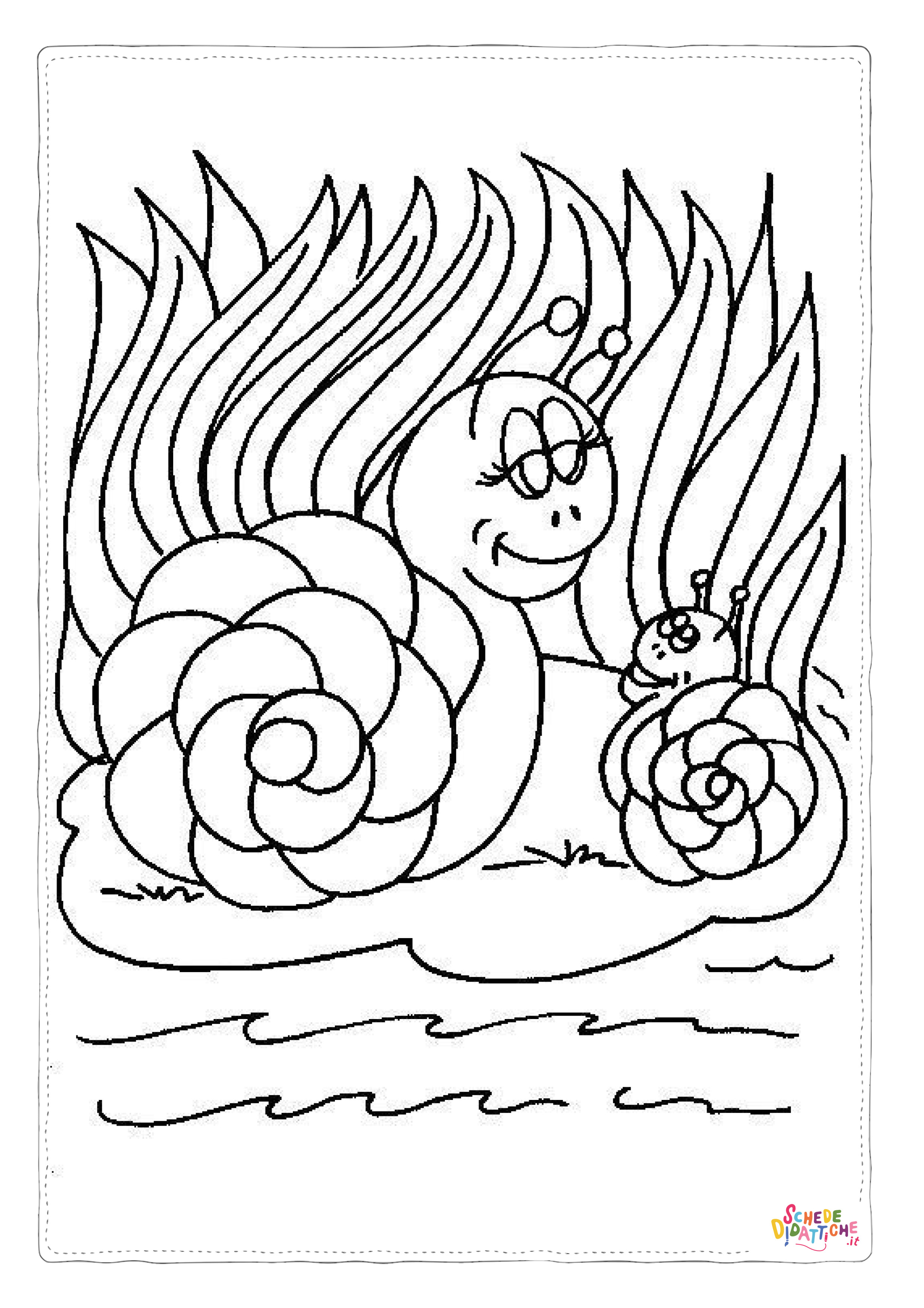 Disegno di lumaca da stampare e colorare 38
