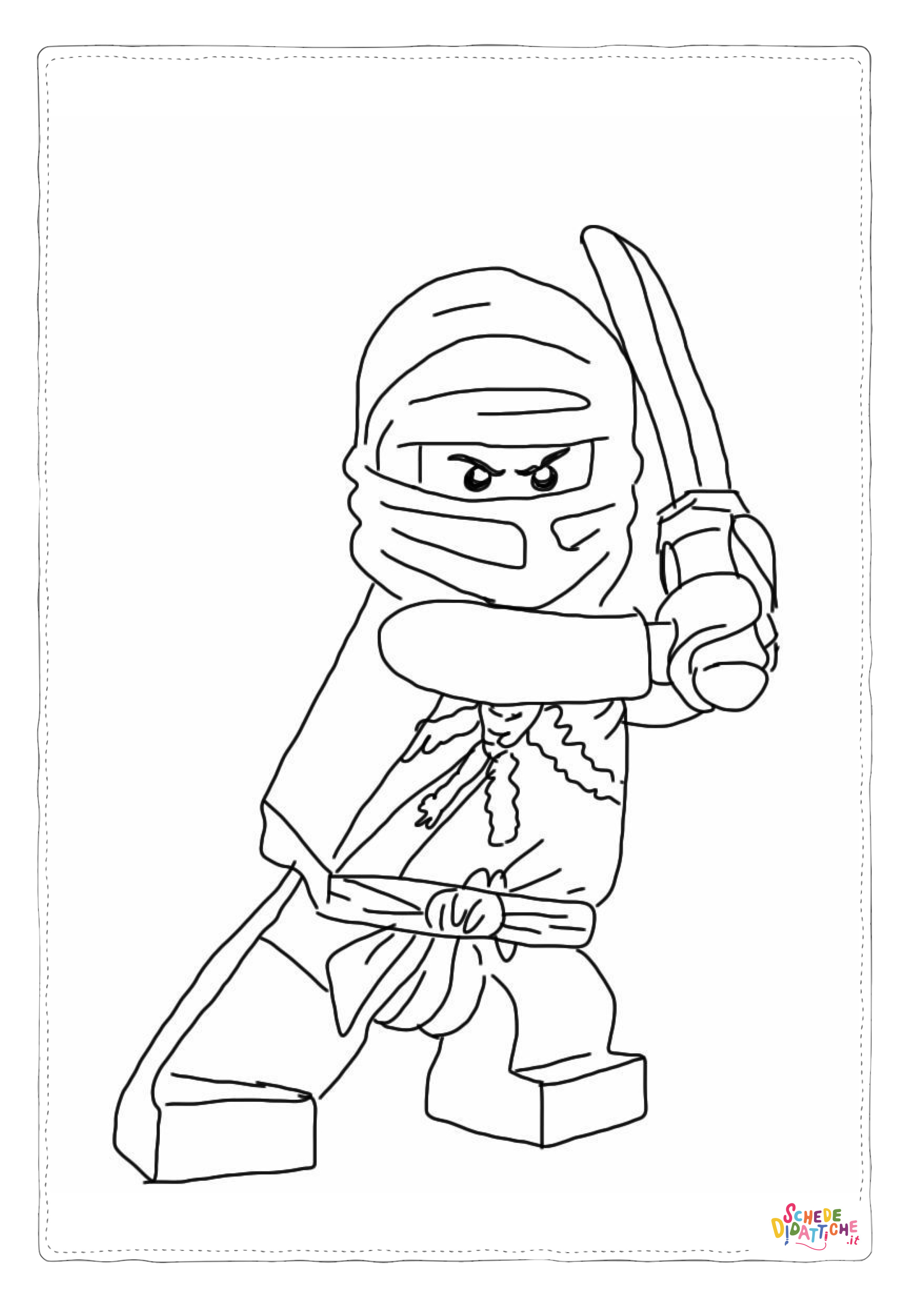Disegno "Disegno di Ninja Go da stampare e colorare 60" Disegno di Ninja Go da stampare e colorare 60