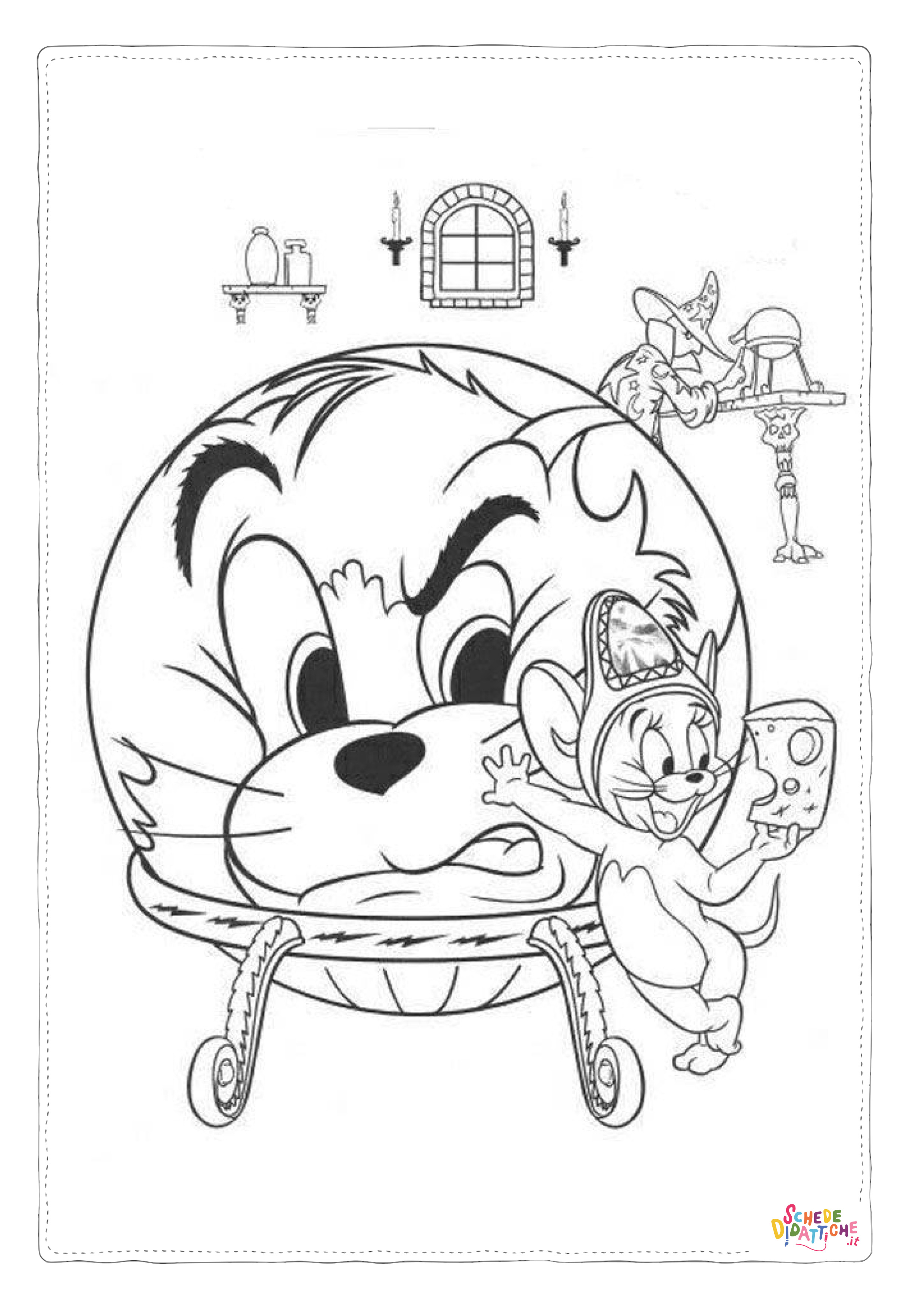 Disegno "Disegno di Tom e Jerry da stampare e colorare 7" Disegno di Tom e Jerry da stampare e colorare 7