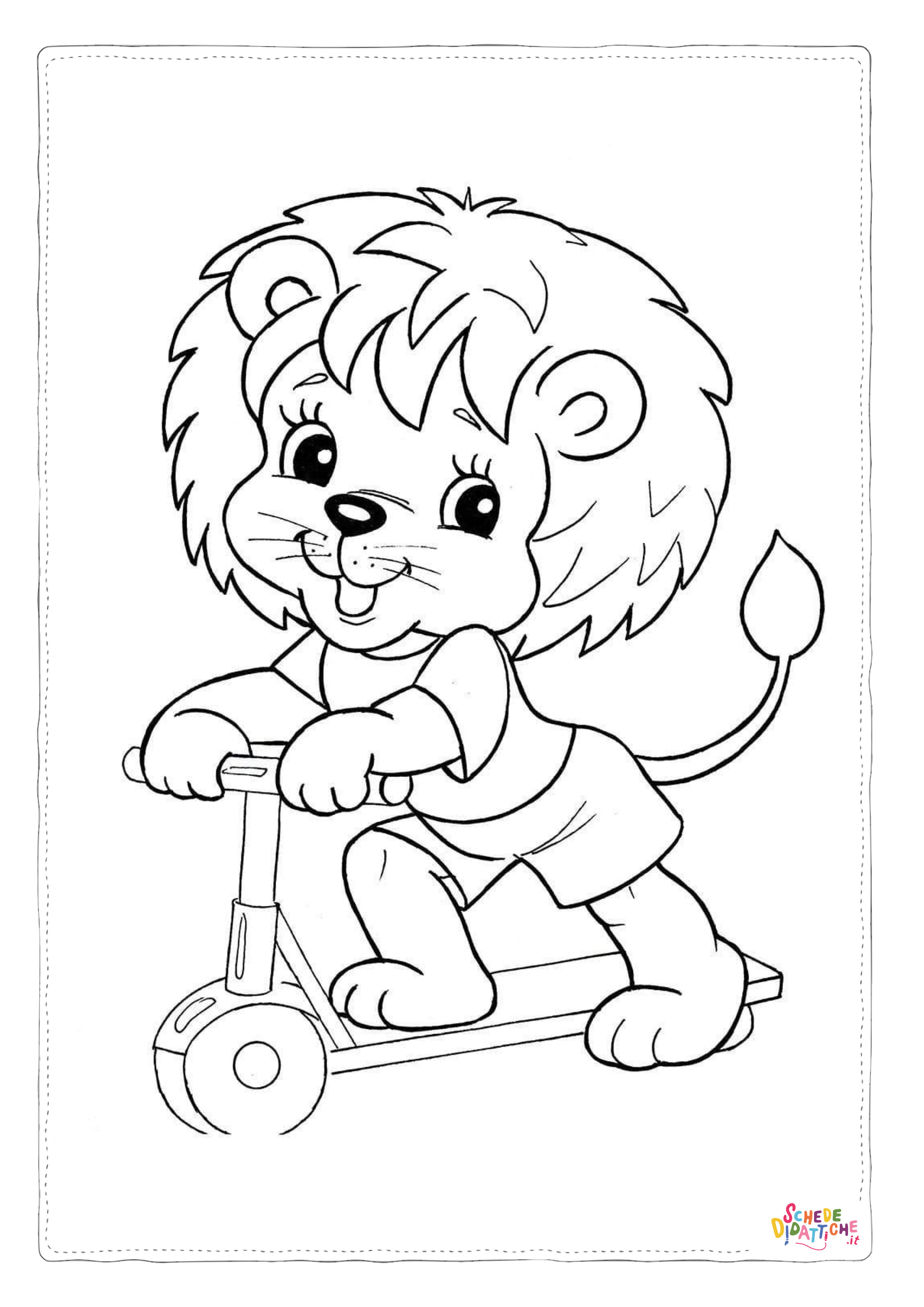 Disegno "Disegno di leone da stampare e colorare 111" Disegno di leone da stampare e colorare 111
