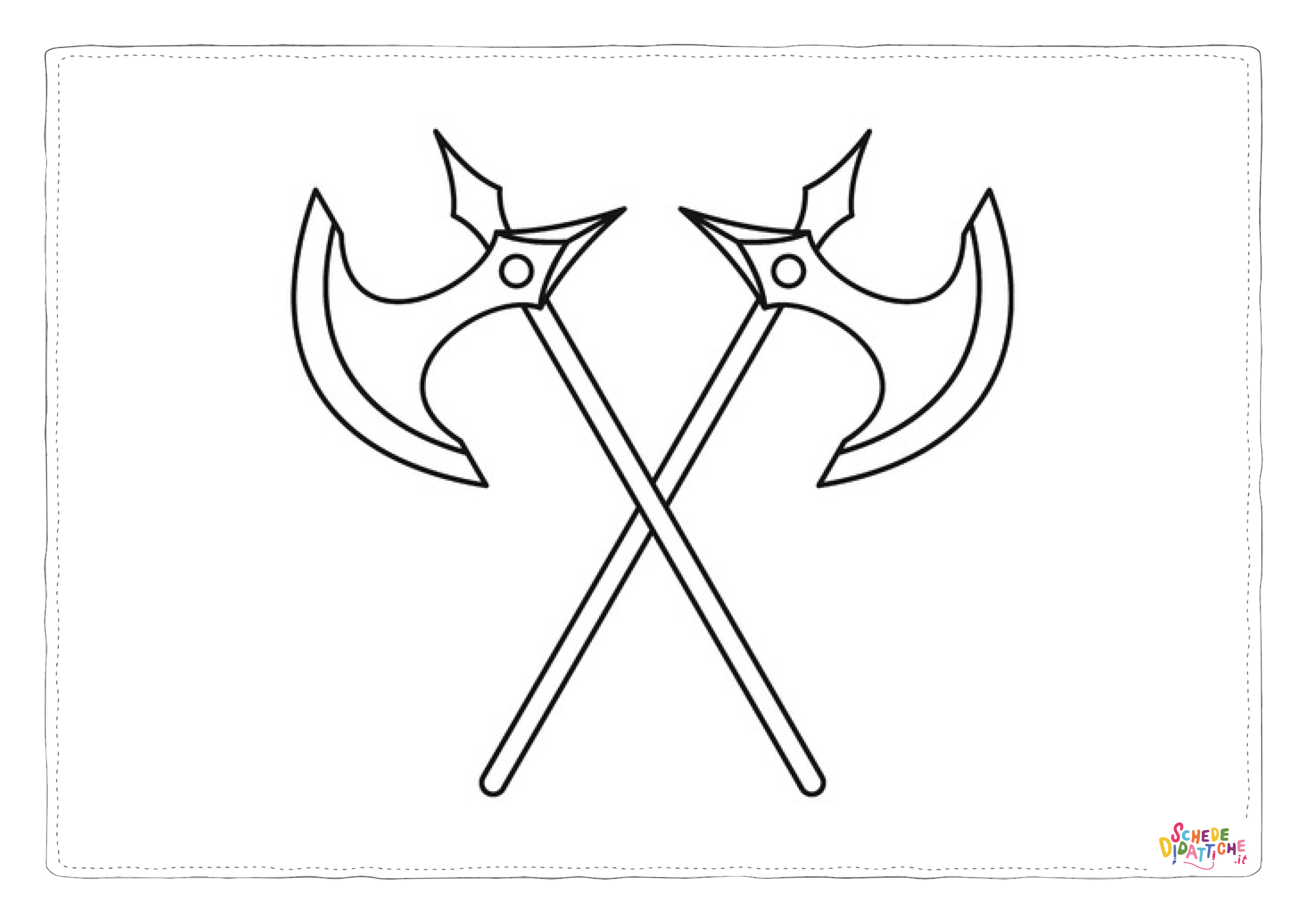 Disegni asce e alabarde  2
