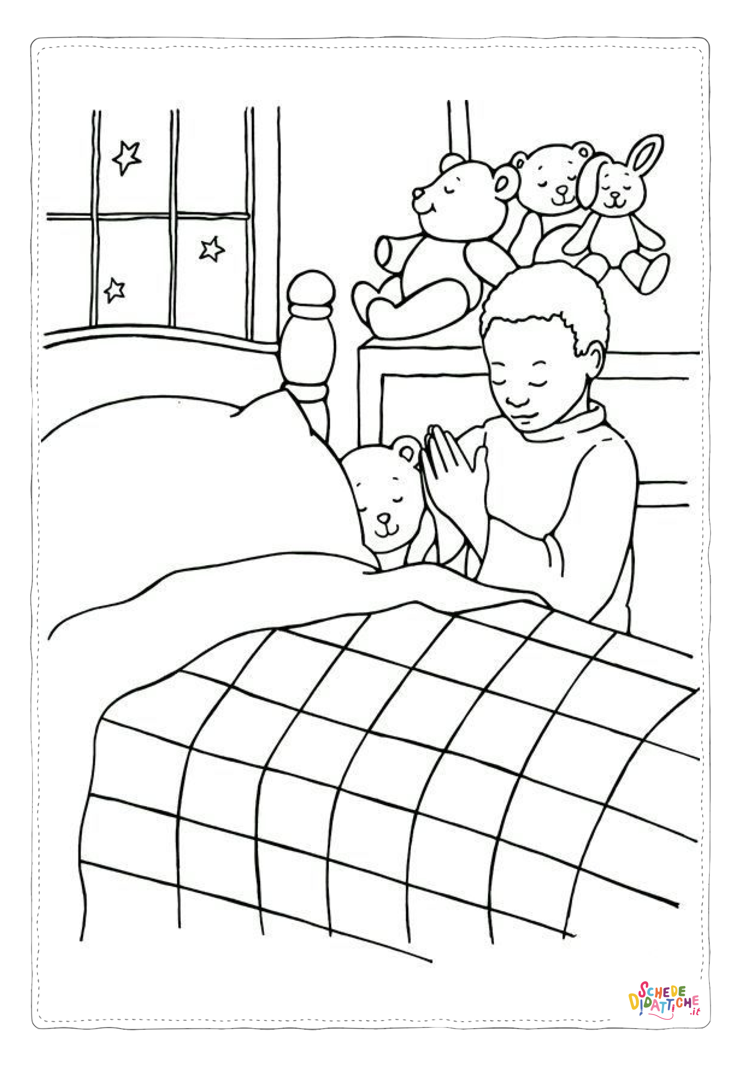 Disegno "Disegno di bambino da stampare e colorare 245" Disegno di bambino da stampare e colorare 245