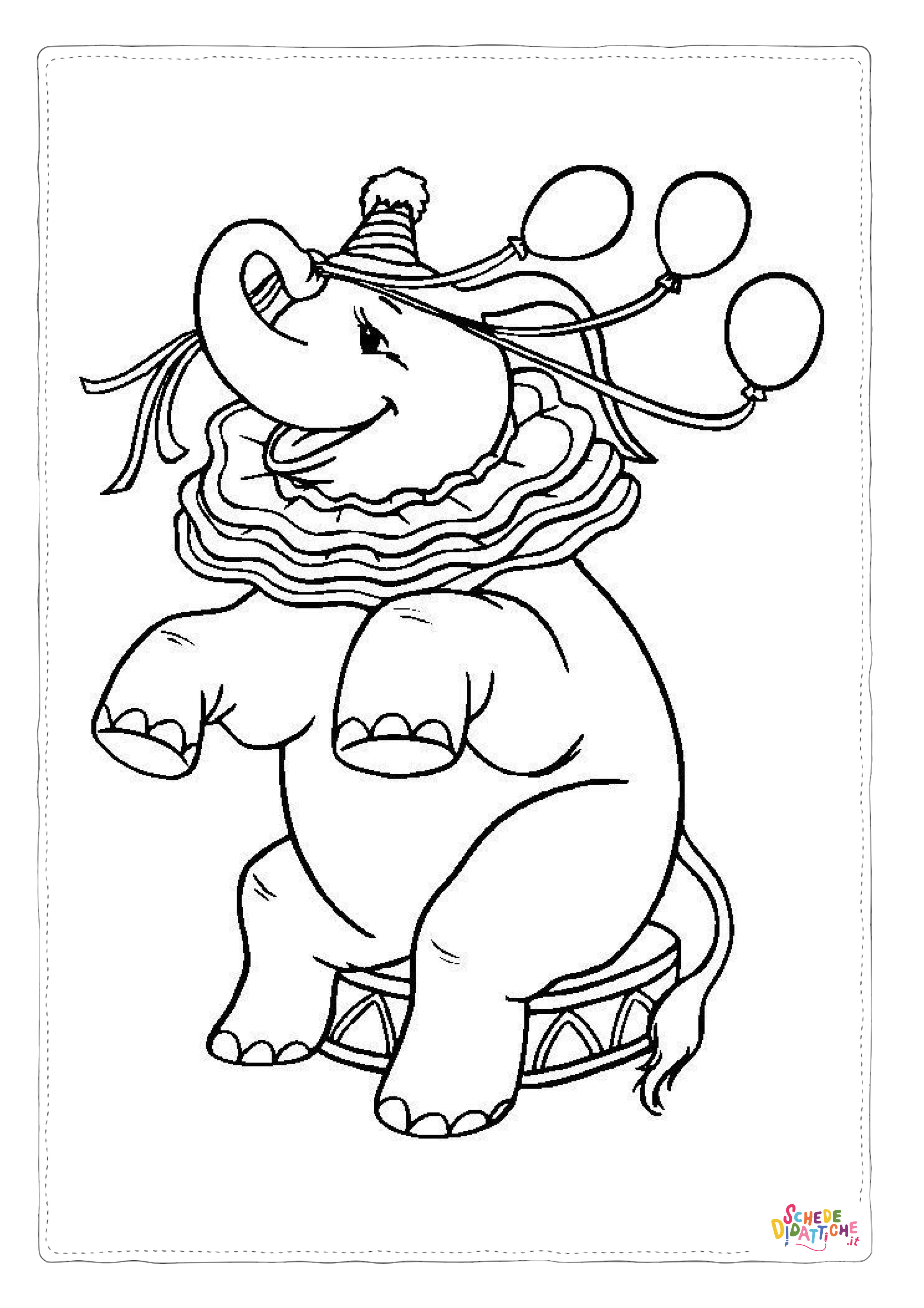 Disegno di circense da stampare e colorare 43