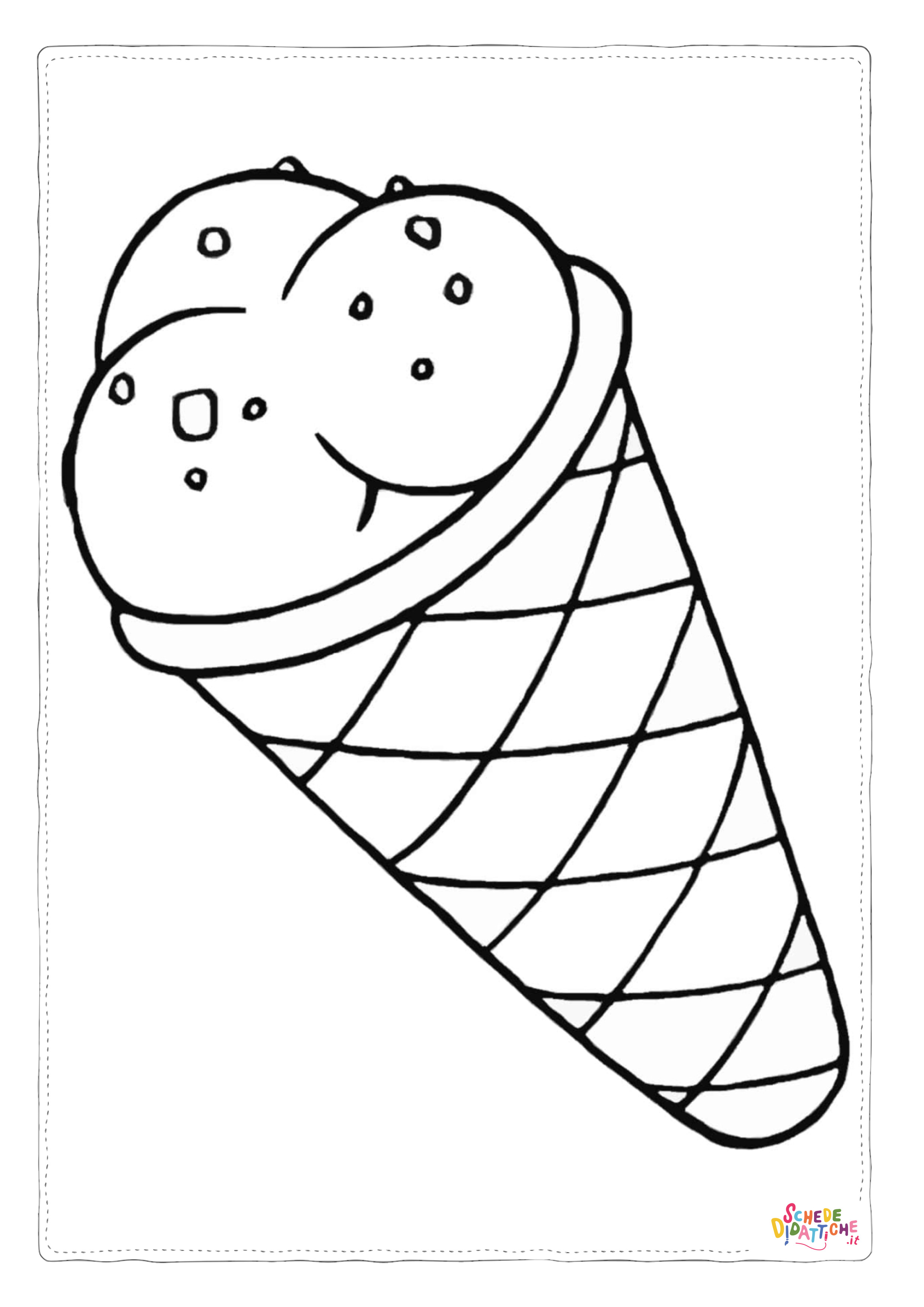 Disegno di gelato da stampare e colorare 40