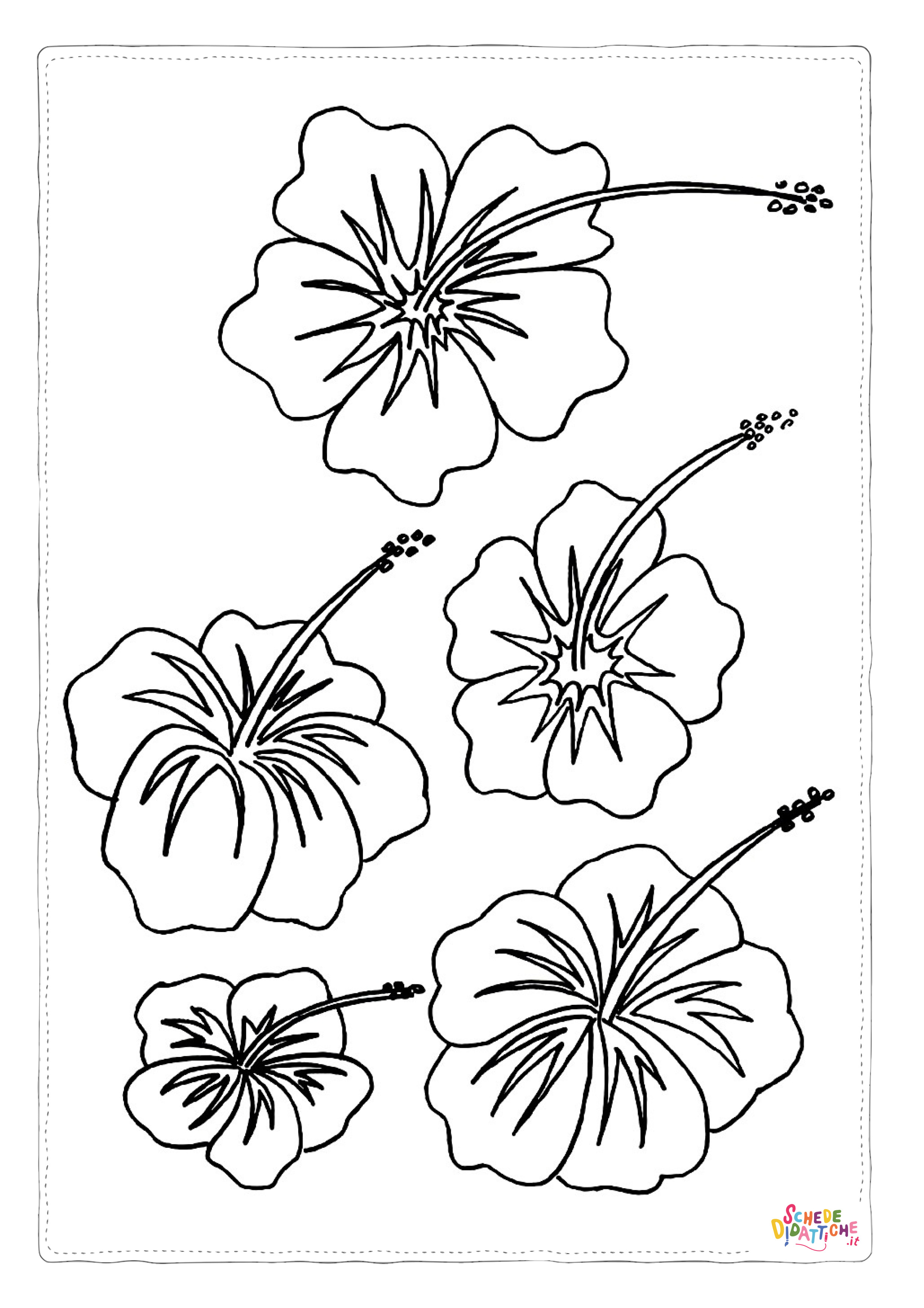 Disegno "Disegno di fiore da stampare e colorare 312" Disegno di fiore da stampare e colorare 312