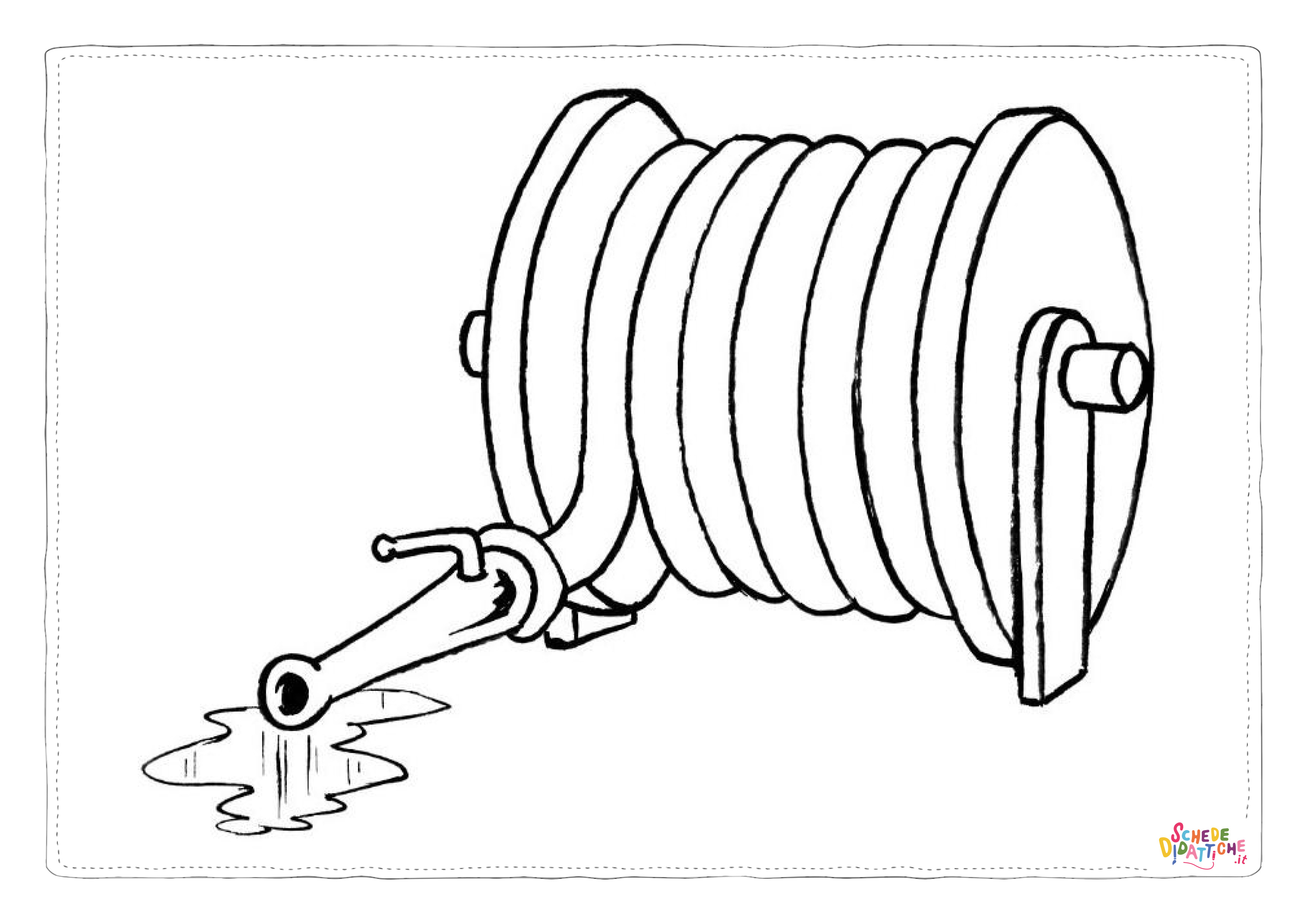 Disegno "Disegno di pompiere da stampare e colorare 9" Disegno di pompiere da stampare e colorare 9