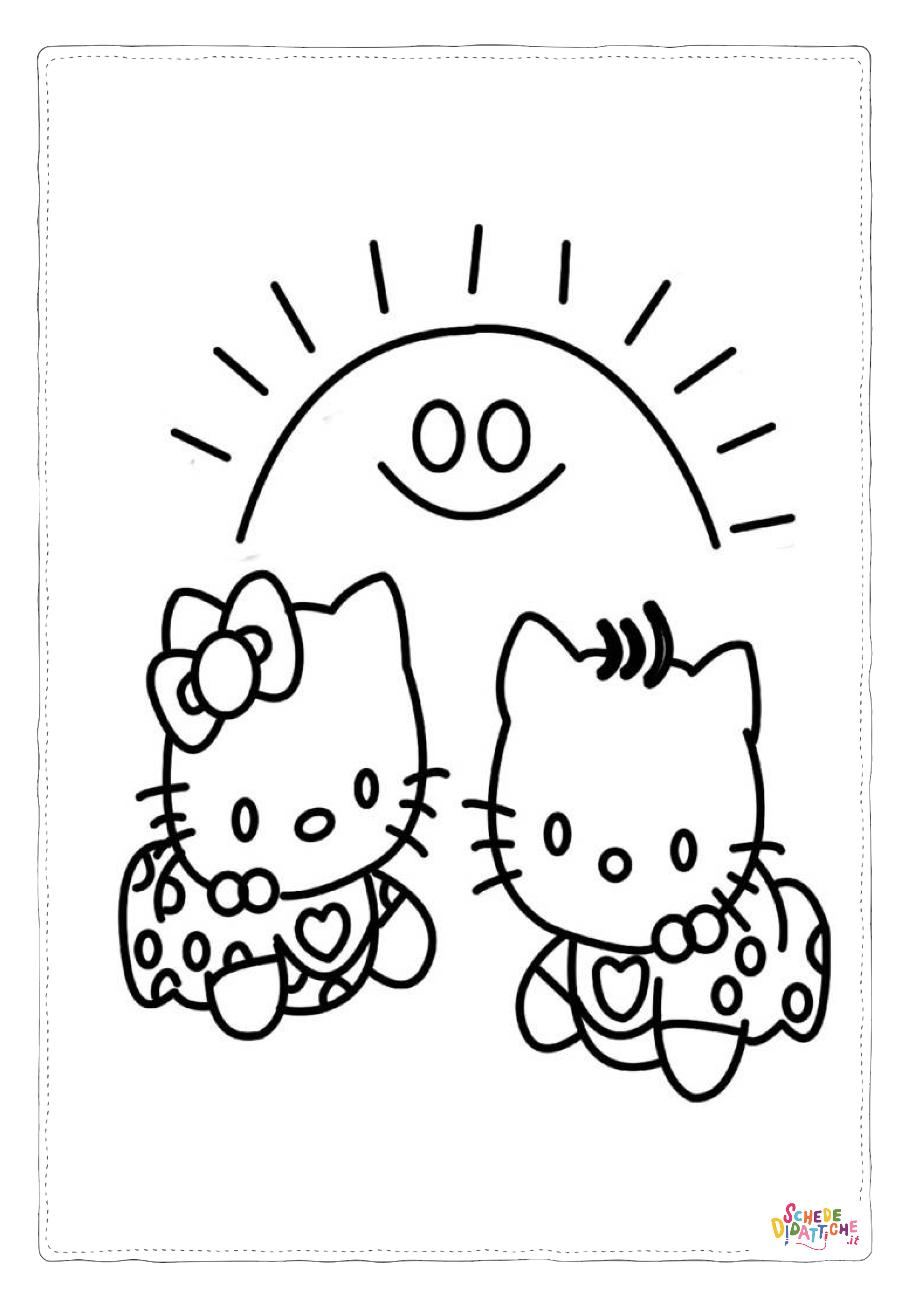 Disegno "Disegno di Hello Kitty da stampare e colorare 8" Disegno di Hello Kitty da stampare e colorare 8