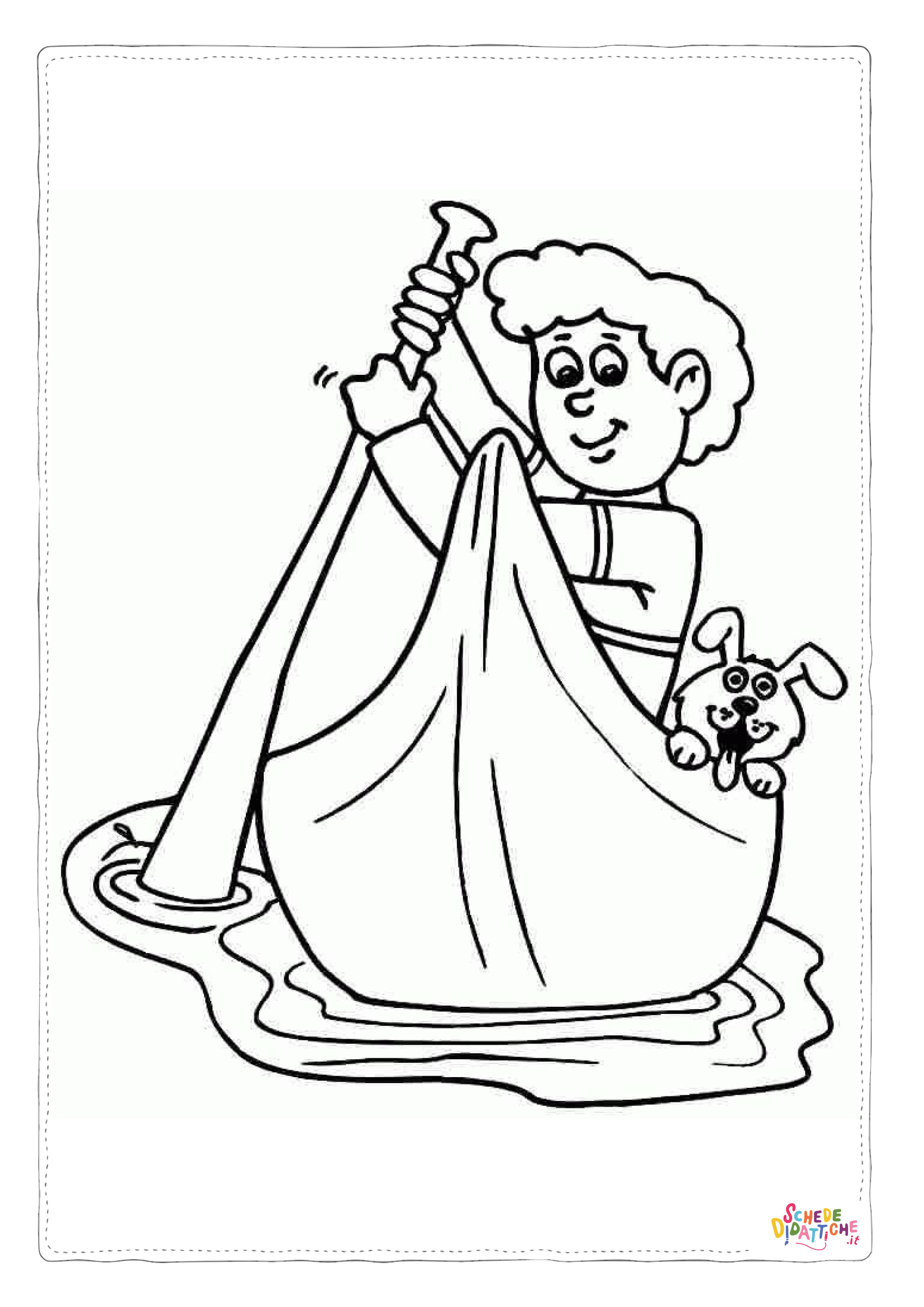 Disegno "Disegno di barca da stampare e colorare 2" Disegno di barca da stampare e colorare 2