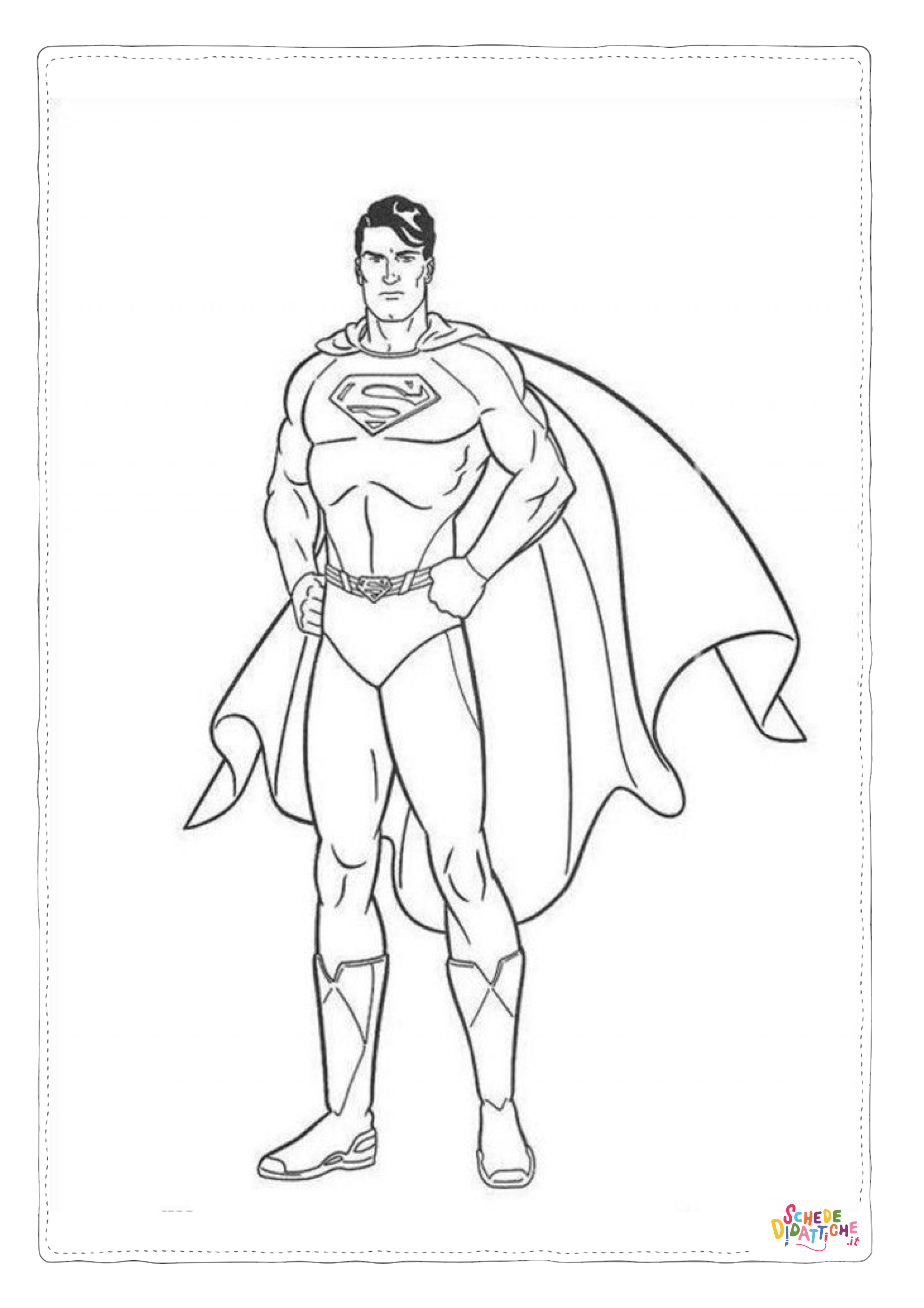 Disegno di Superman da stampare e colorare 34