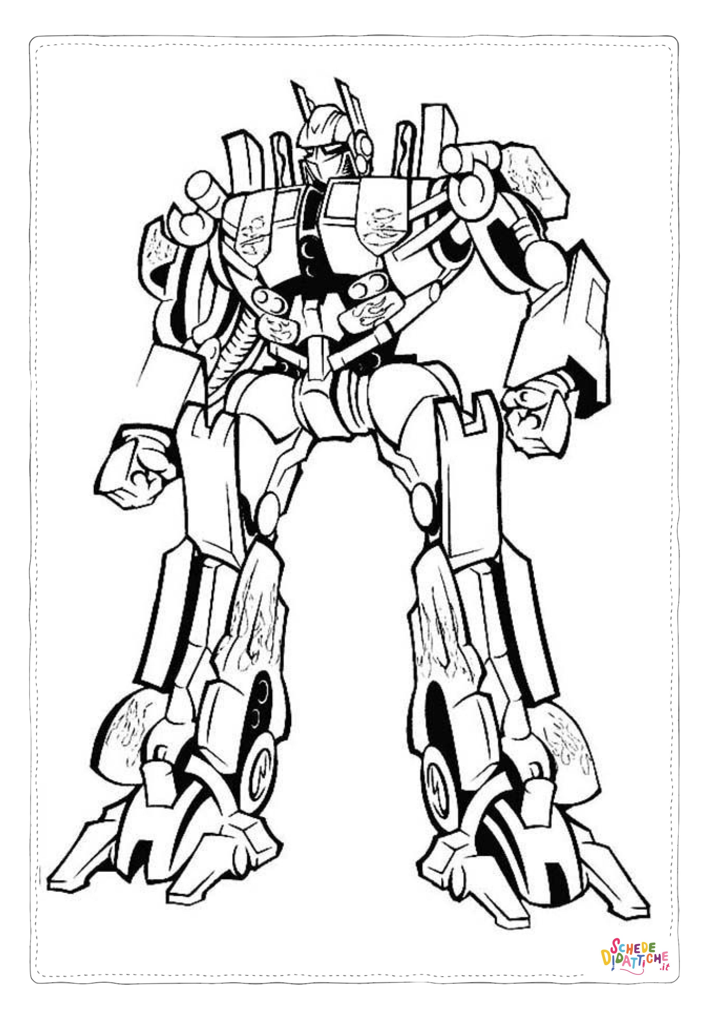 Disegno di Transformers da stampare e colorare 21
