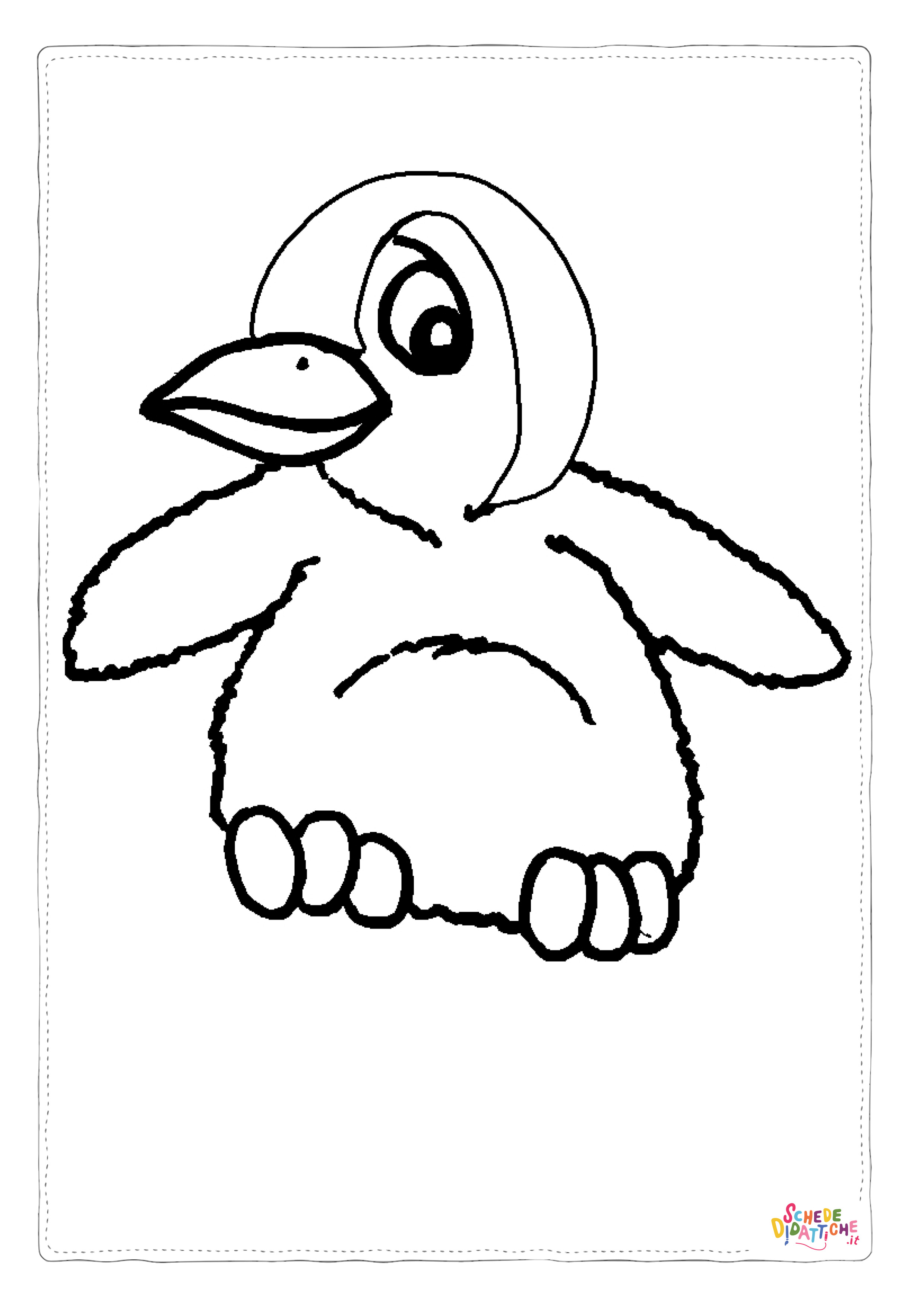 Disegno "Disegno di pinguino da stampare e colorare 14" Disegno di pinguino da stampare e colorare 14