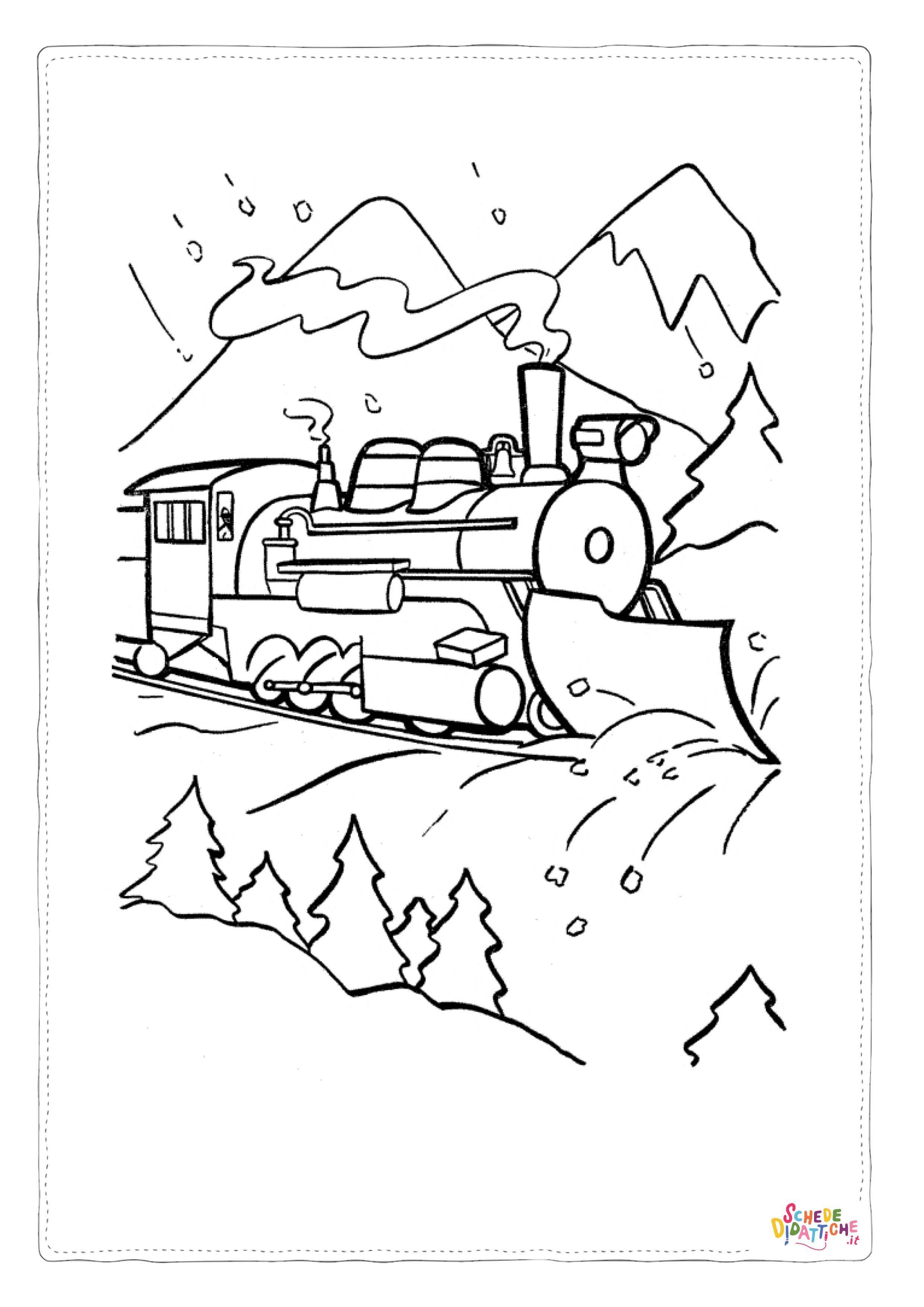 Disegno "Disegno di treno da stampare e colorare 88" Disegno di treno da stampare e colorare 88