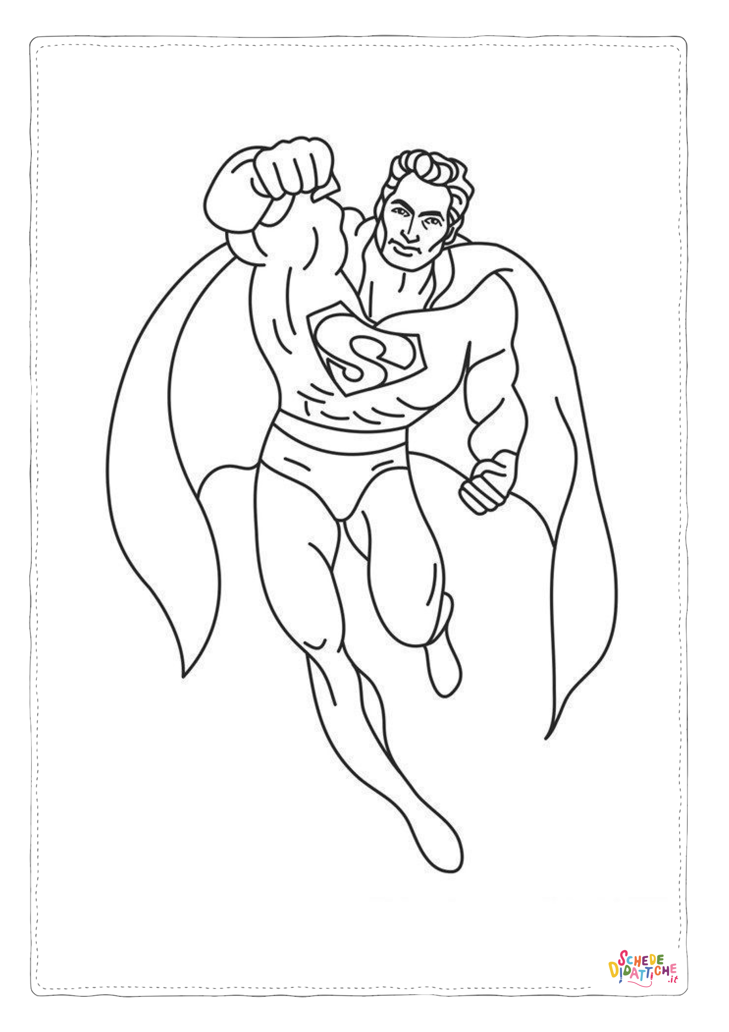 Disegno "Disegno di Superman da stampare e colorare 55" Disegno di Superman da stampare e colorare 55