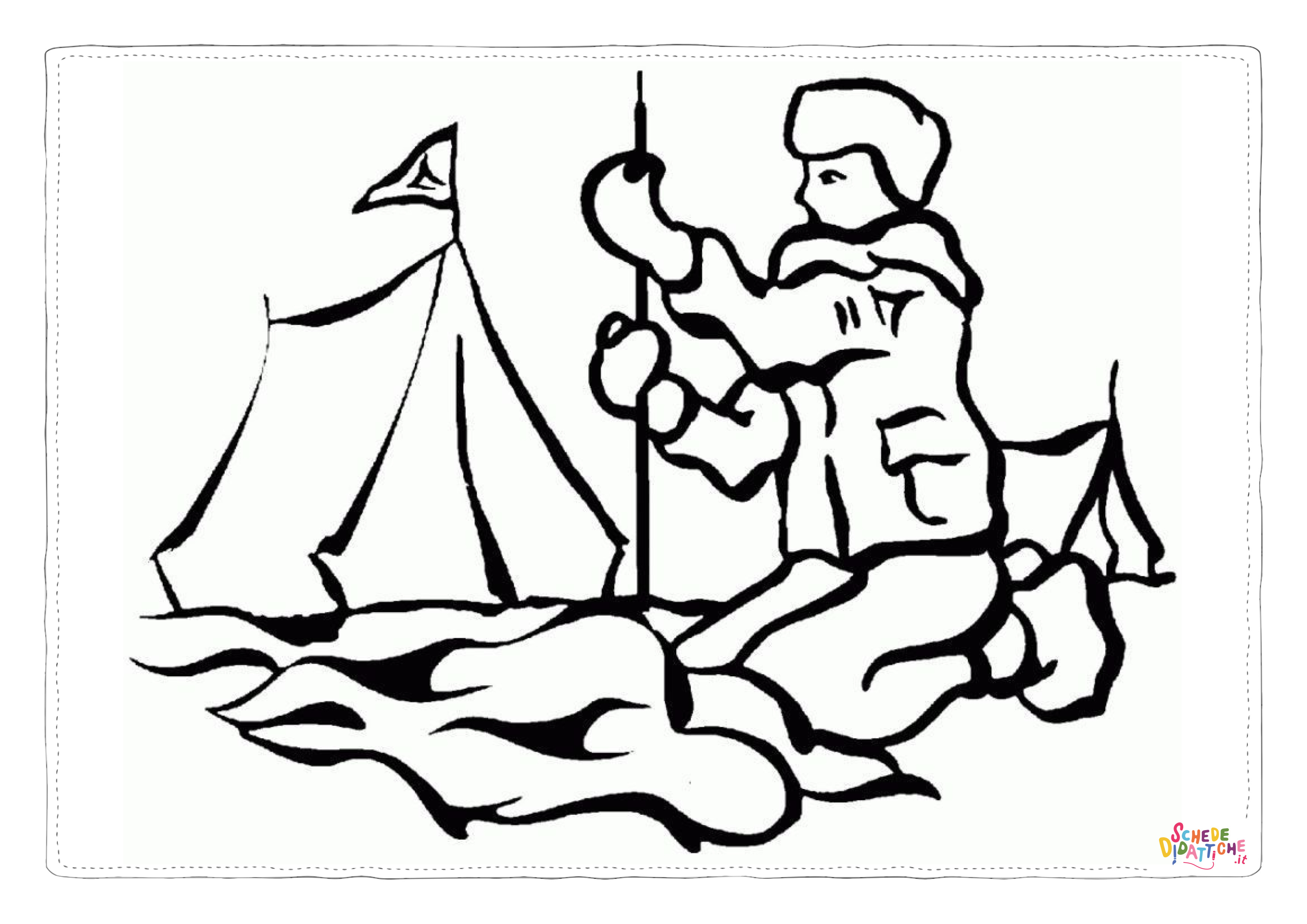 Disegno di campeggio da stampare e colorare 54