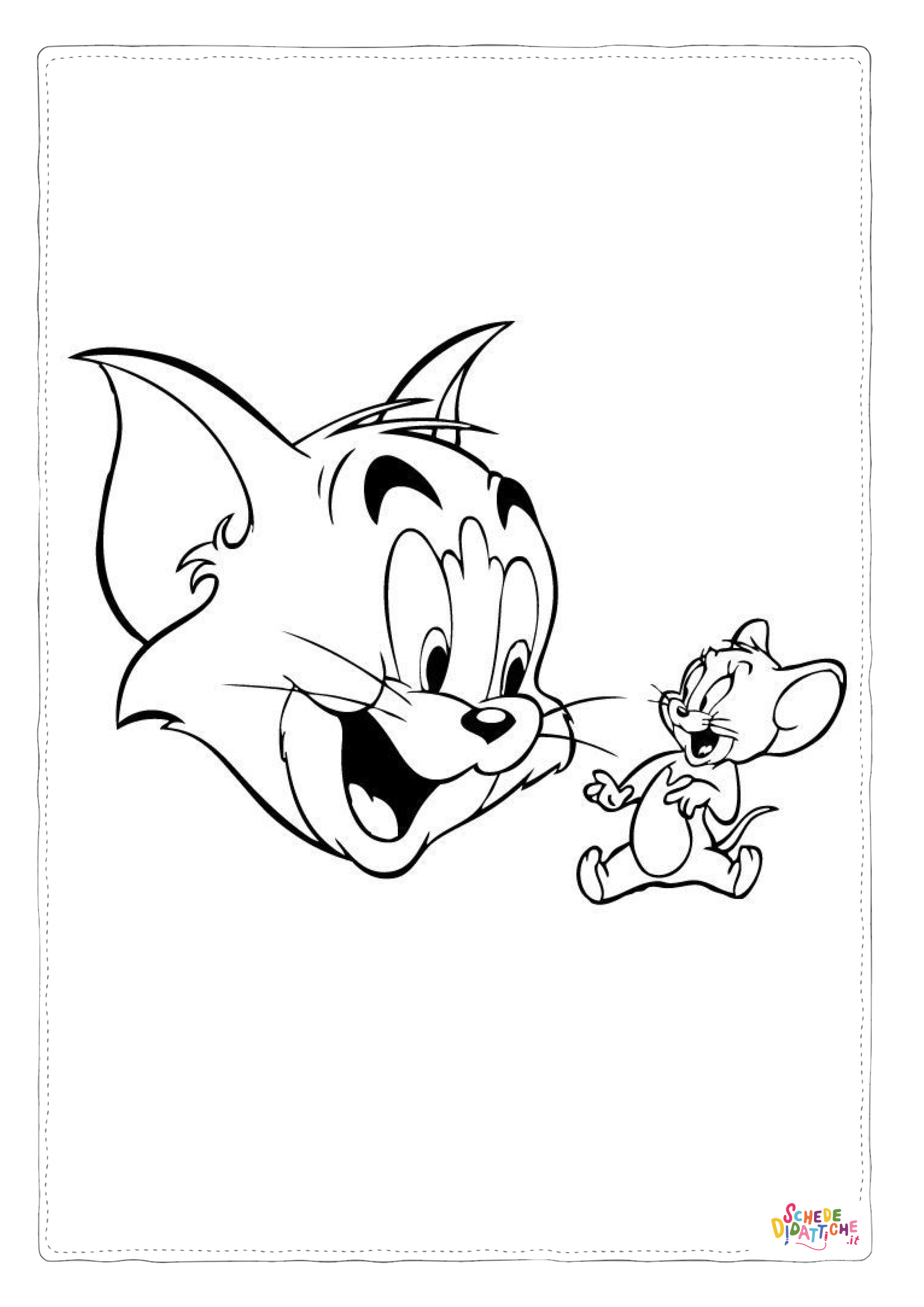Disegno di Tom e Jerry da stampare e colorare 54