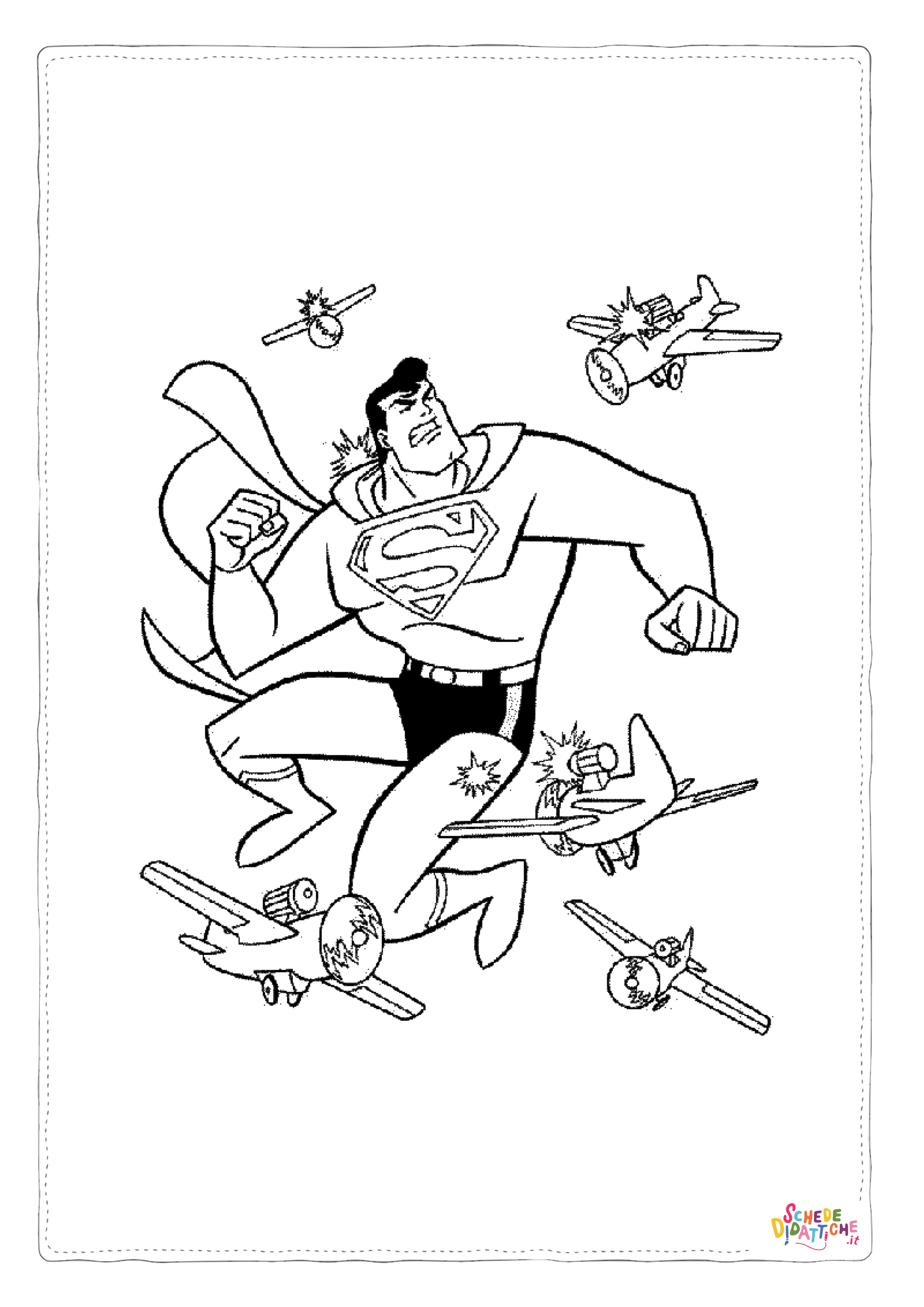 Disegno "Disegno di Superman da stampare e colorare 27" Disegno di Superman da stampare e colorare 27