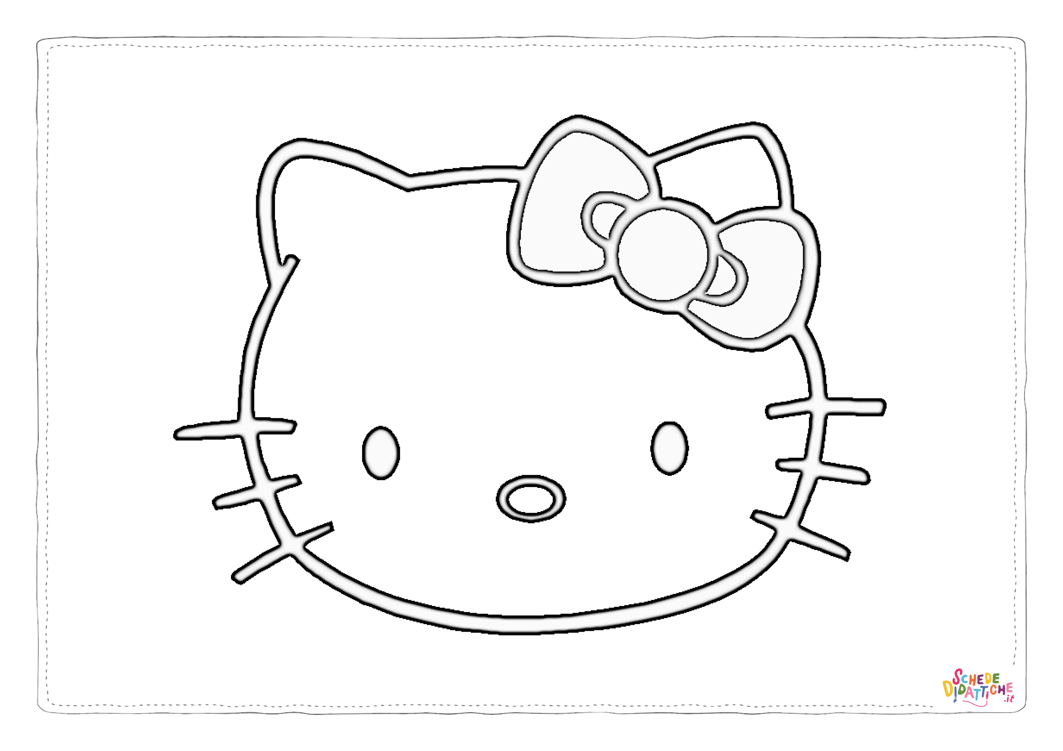 Disegno "Disegno di Hello Kitty da stampare e colorare 55" Disegno di Hello Kitty da stampare e colorare 55