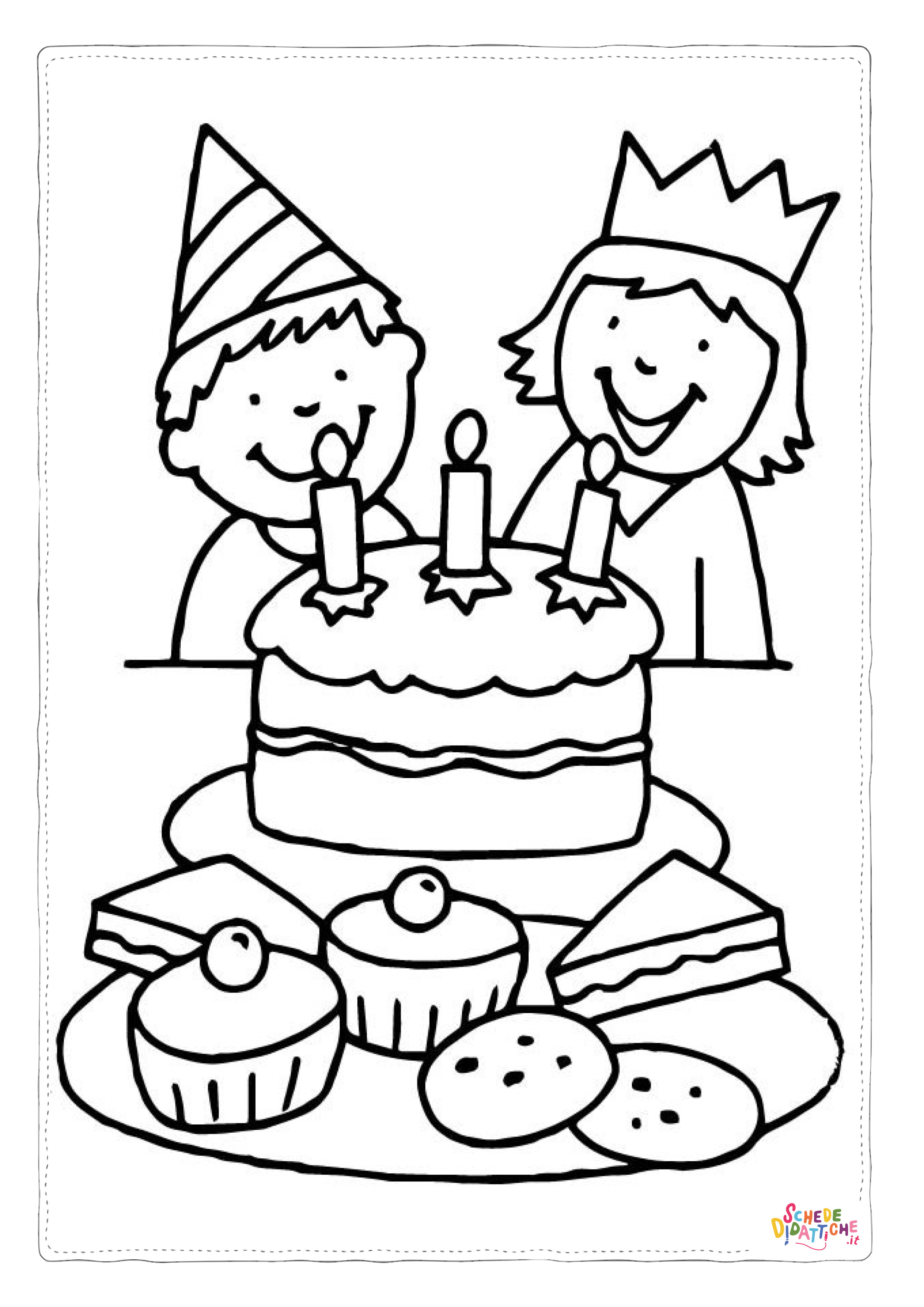Disegno "Disegno di compleanno da stampare e colorare 42" Disegno di compleanno da stampare e colorare 42