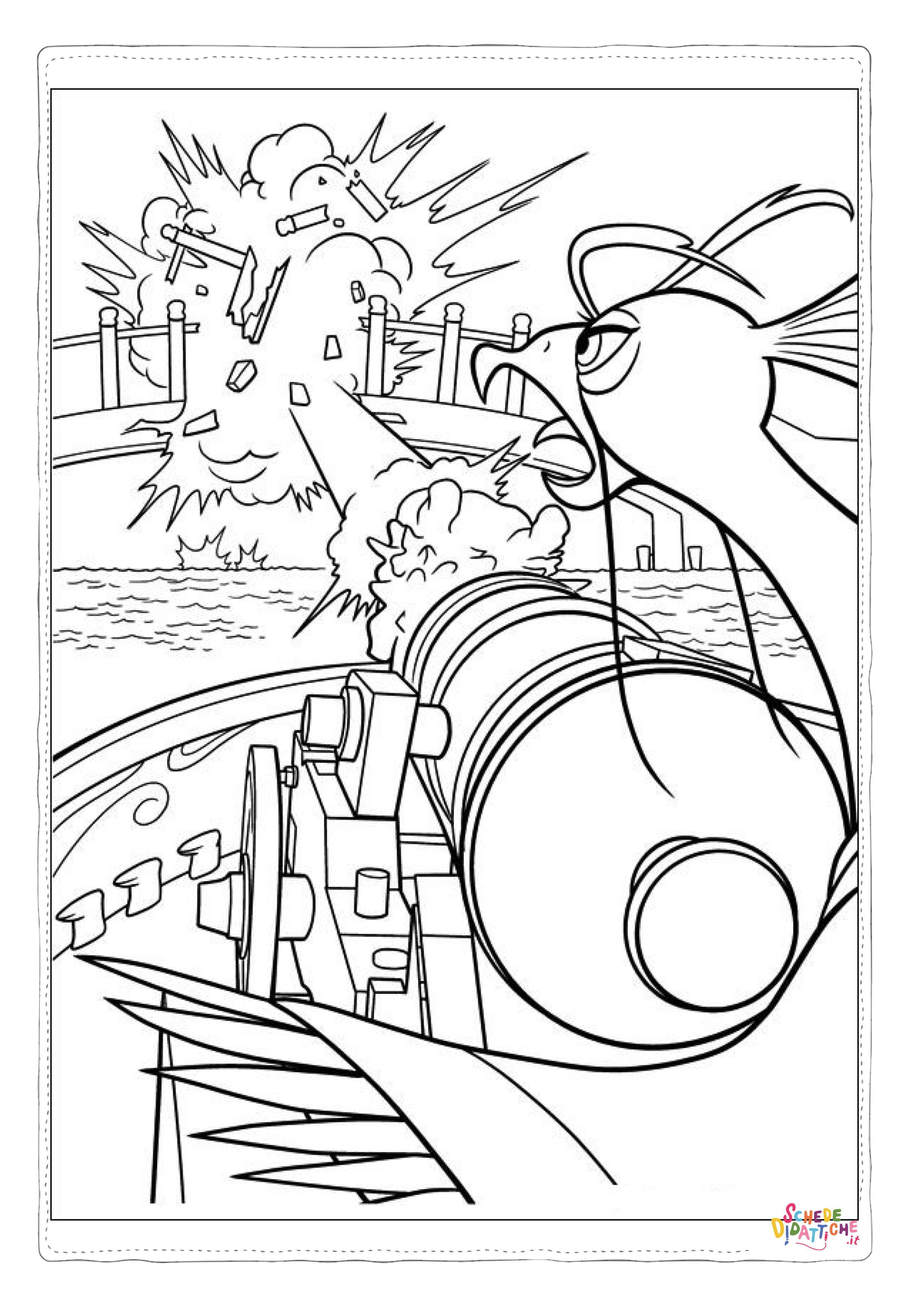 Disegno di Kung Fu Panda da stampare e colorare 12