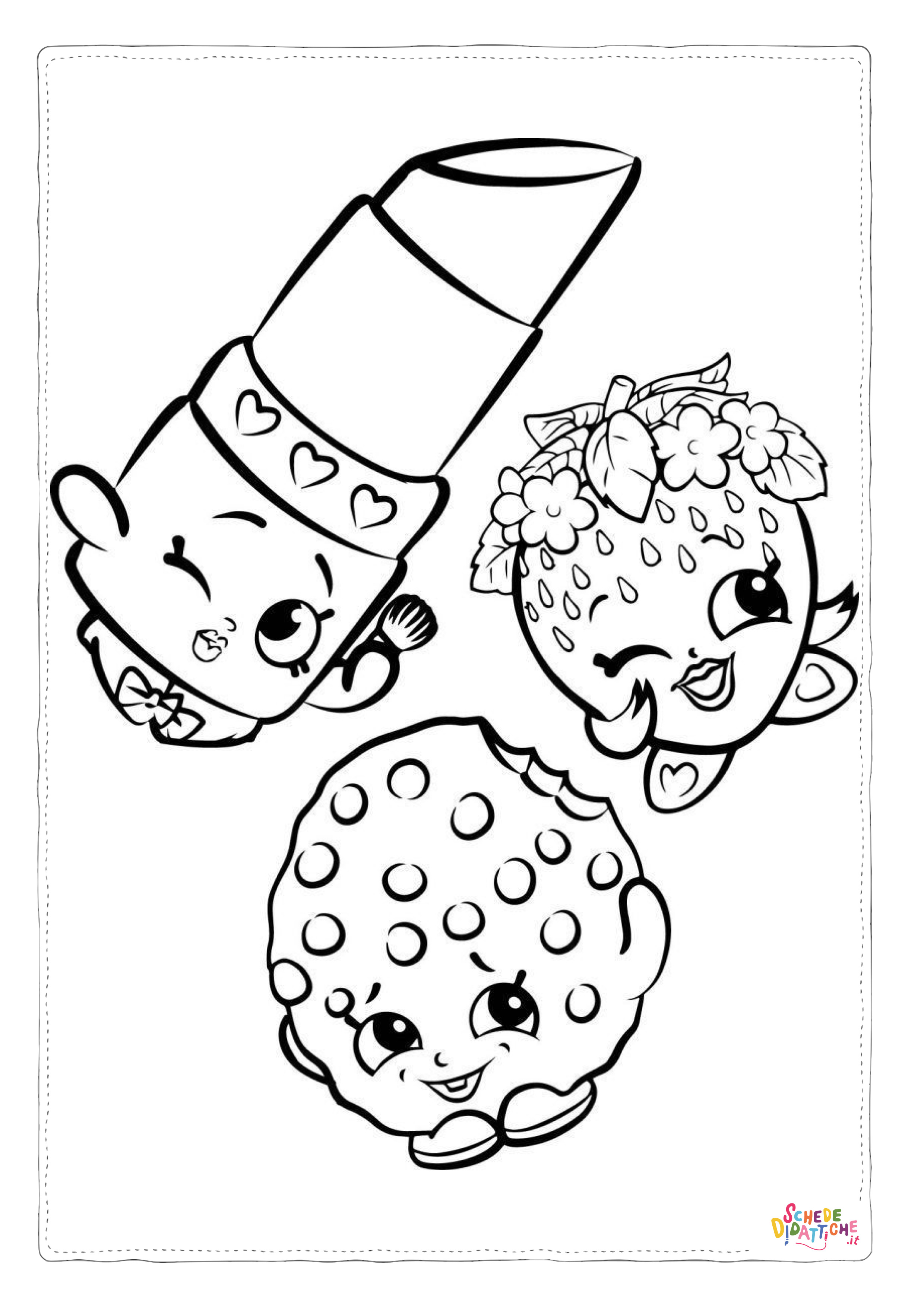 Disegno "Disegno di dolce da stampare e colorare 95" Disegno di dolce da stampare e colorare 95