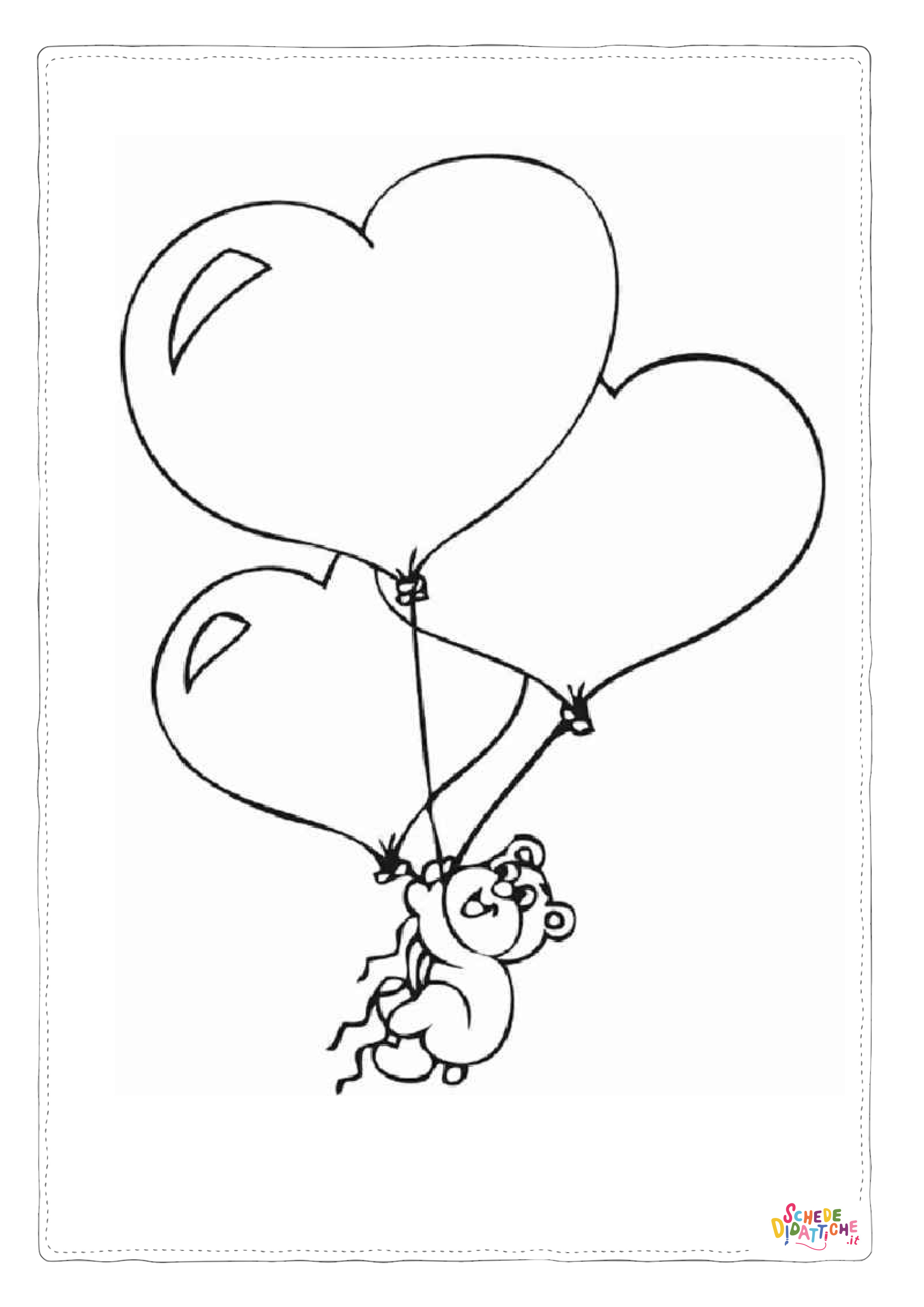 Disegno "Disegno di San Valentino da stampare e colorare 38" Disegno di San Valentino da stampare e colorare 38